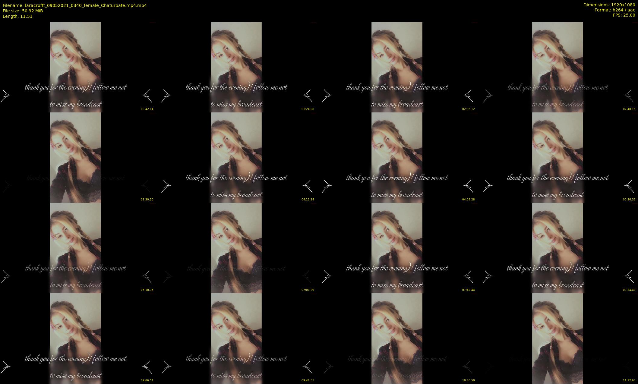 laracroftt — 12 minute Chaturbate female cam show recording, 1080p, May 9, 2021