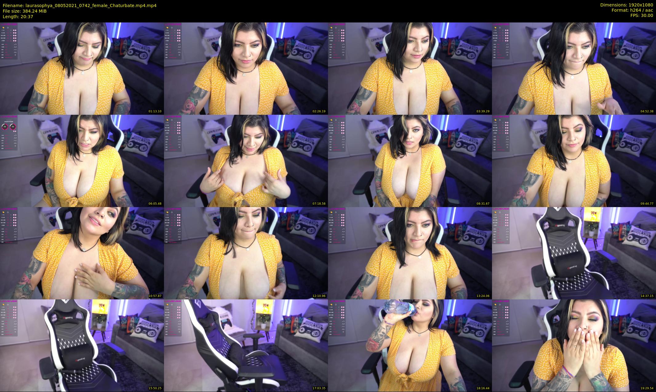 laurasophya — 21 minute Chaturbate female cam show recording, 1080p, May 8, 2021
