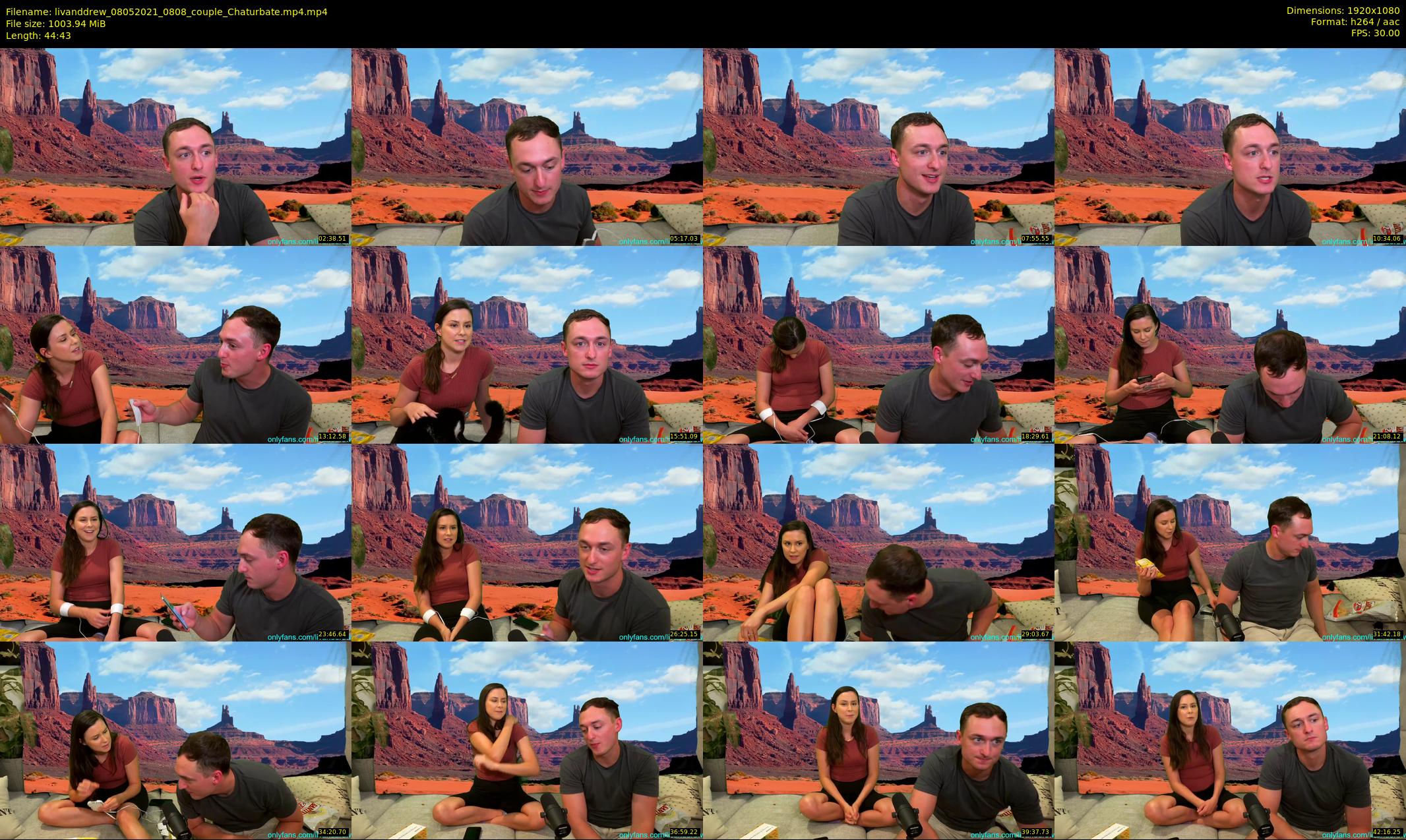 livanddrew — 45 minute Chaturbate couple cam show recording, 1080p, May 8, 2021