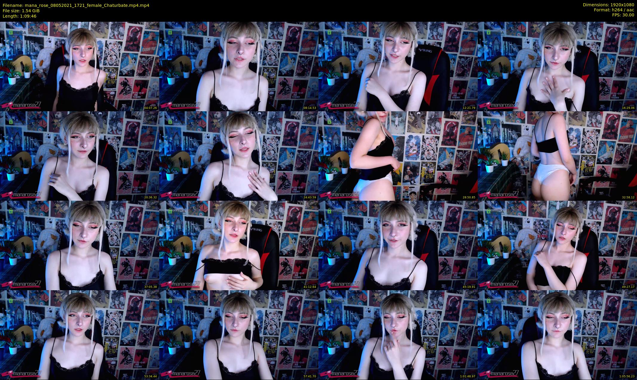 mana_rose — 70 minute Chaturbate female cam show recording, 1080p, May 8, 2021