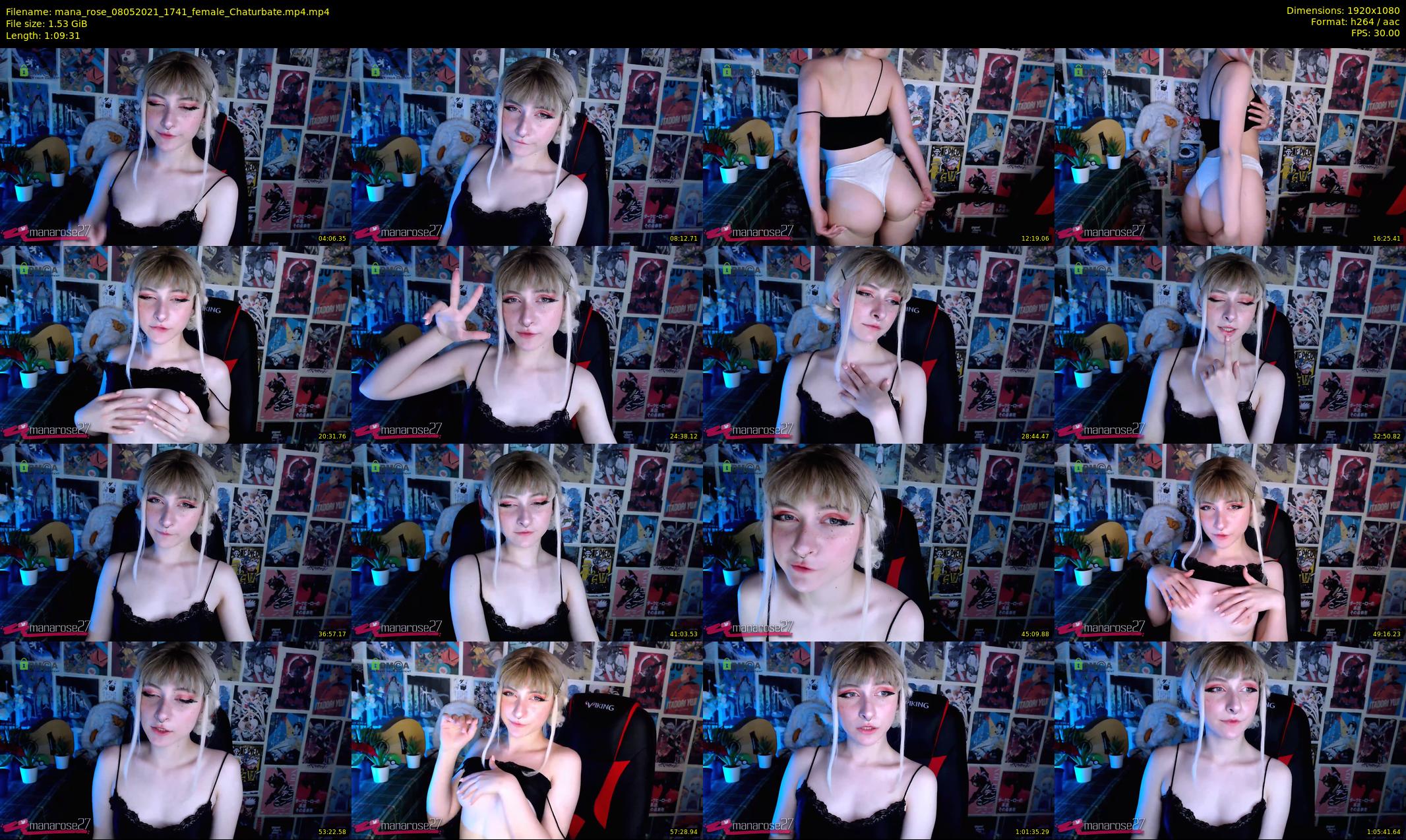 mana_rose — 70 minute Chaturbate female cam show recording, 1080p, May 8, 2021