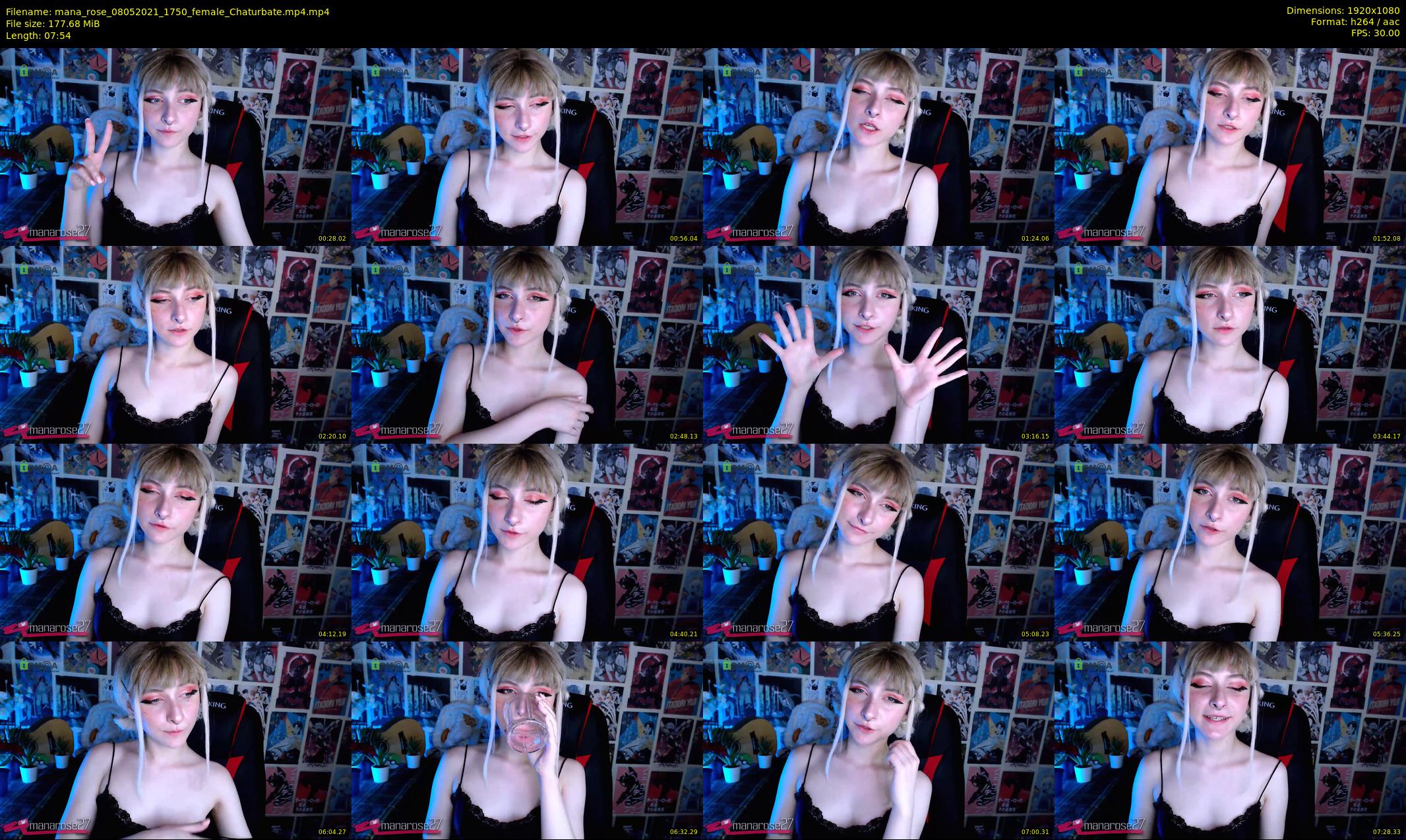 mana_rose — 8 minute Chaturbate female cam show recording, 1080p, May 8, 2021