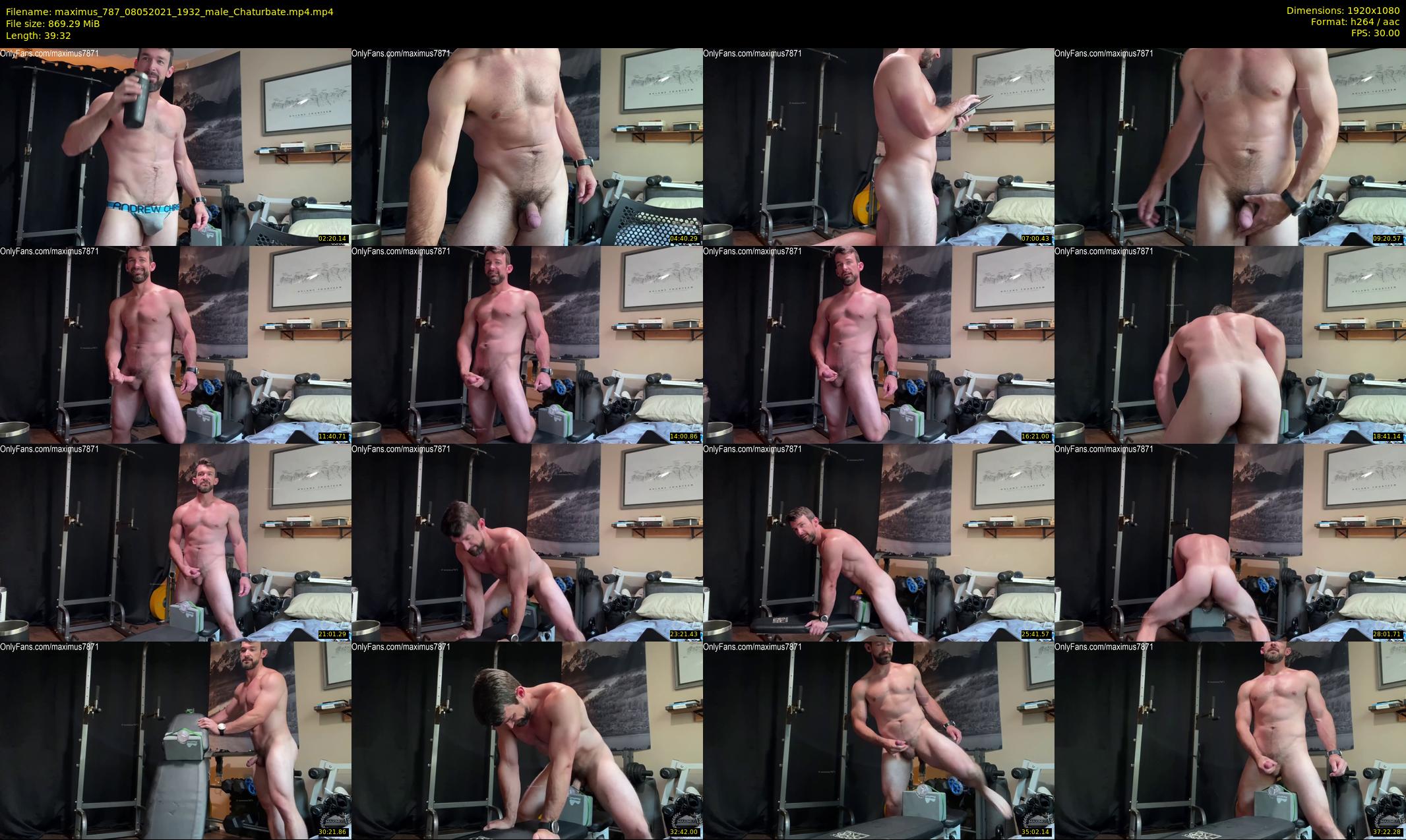 maximus_787 — 40 minute Chaturbate male cam show recording, 1080p, May 8, 2021