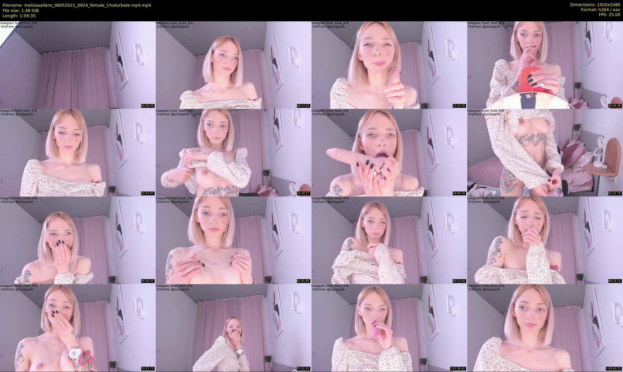 melissaallens — 70 minute Chaturbate female cam show recording, 1080p, May 8, 2021
