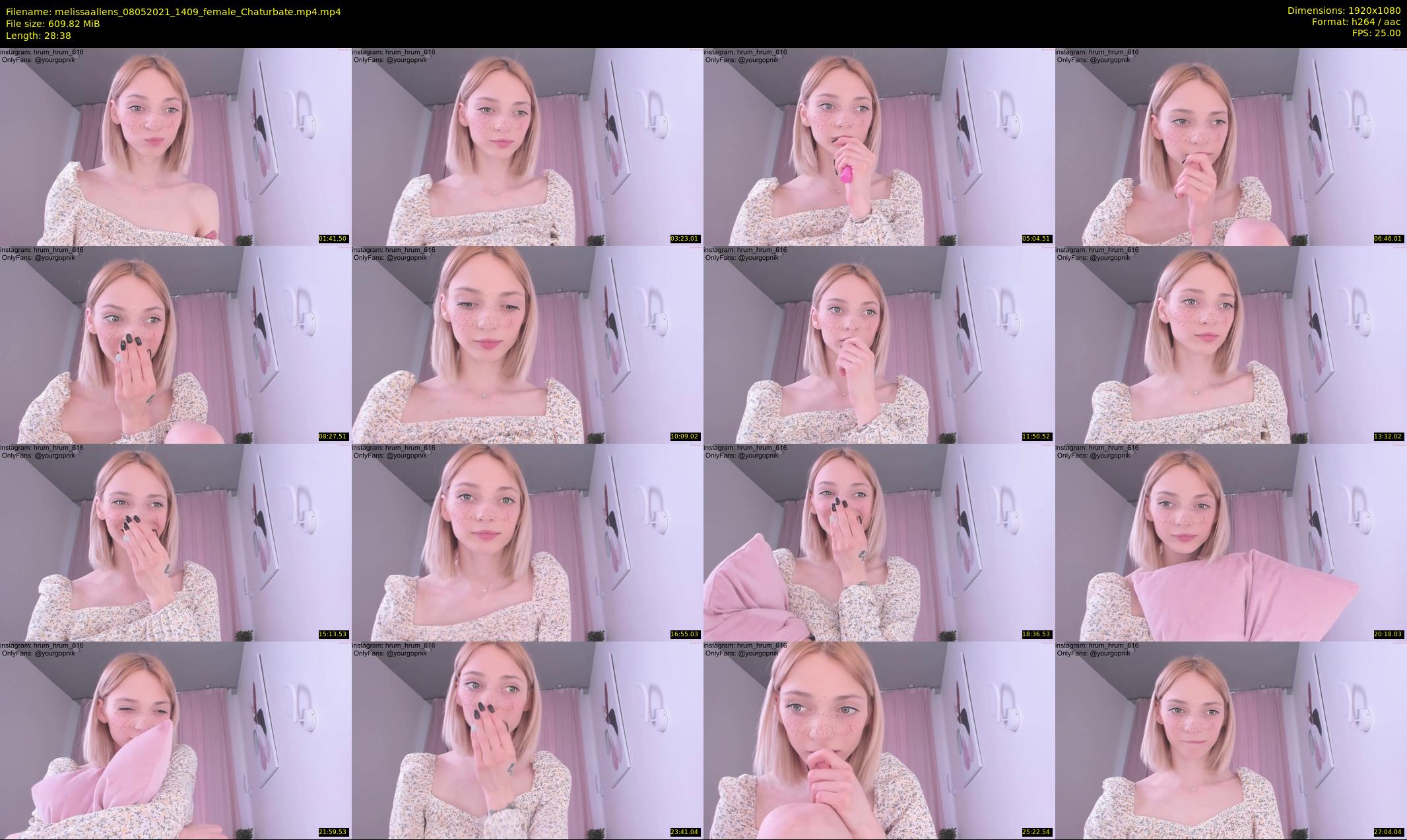 melissaallens — 29 minute Chaturbate female cam show recording, 1080p, May 8, 2021