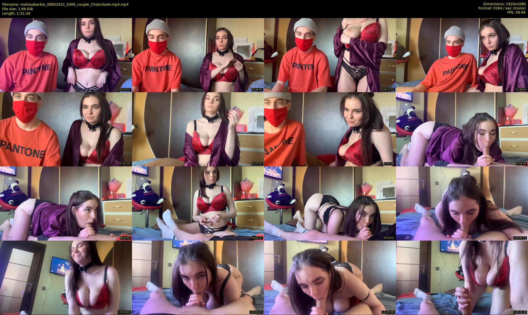 melissabarbie — 92 minute Chaturbate couple cam show recording, 1080p, May 9, 2021