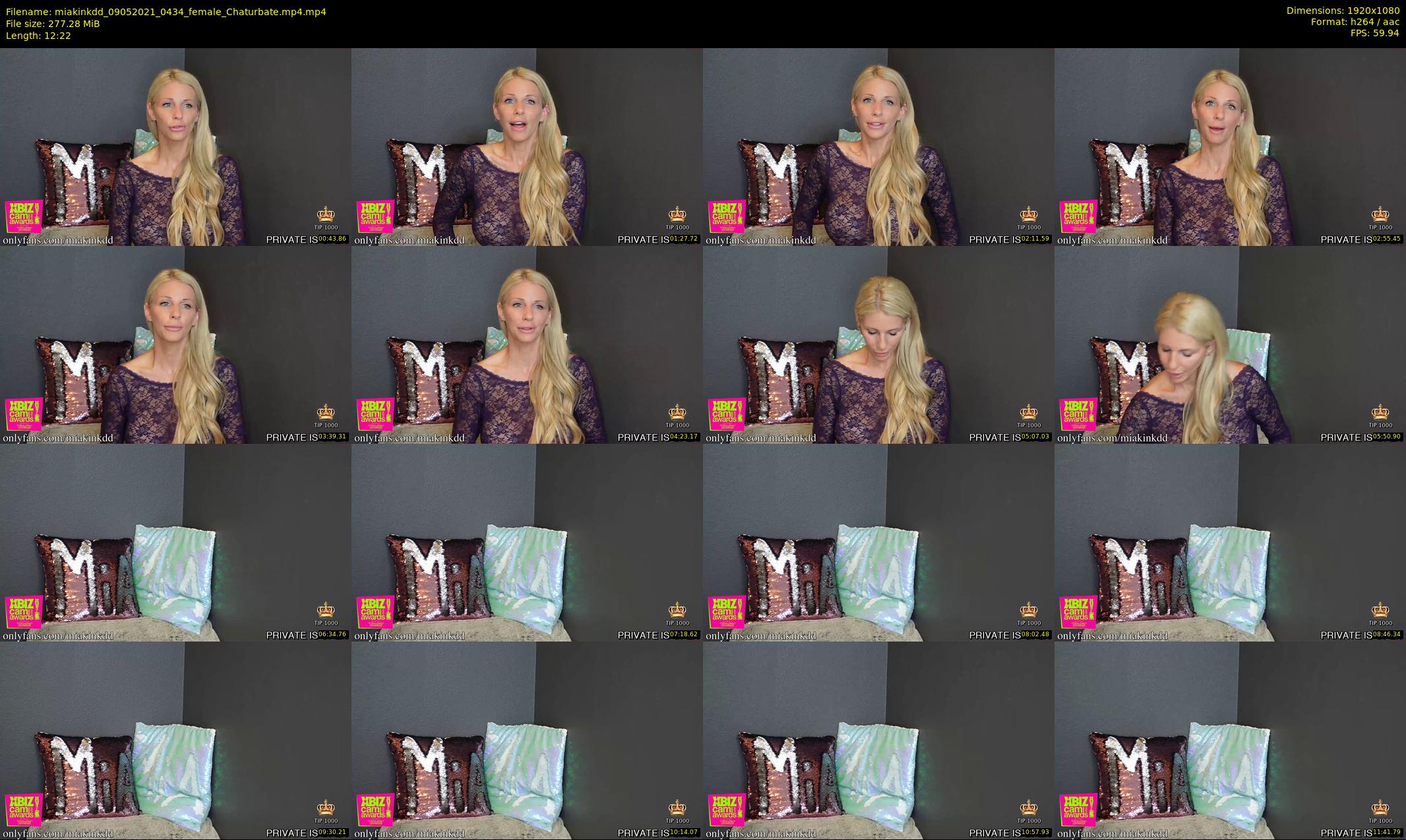miakinkdd — 13 minute Chaturbate female cam show recording, 1080p, May 9, 2021