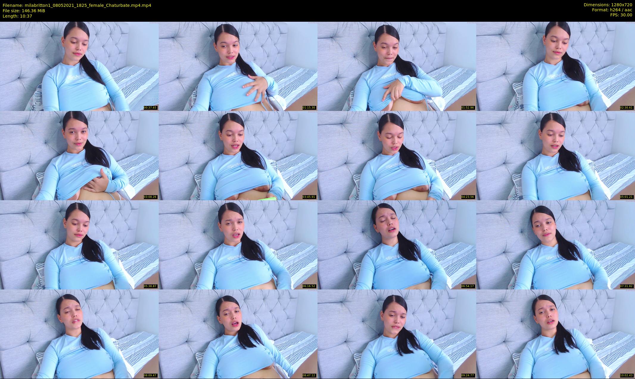 milabritton1 — 11 minute Chaturbate female cam show recording, 720p, May 8, 2021