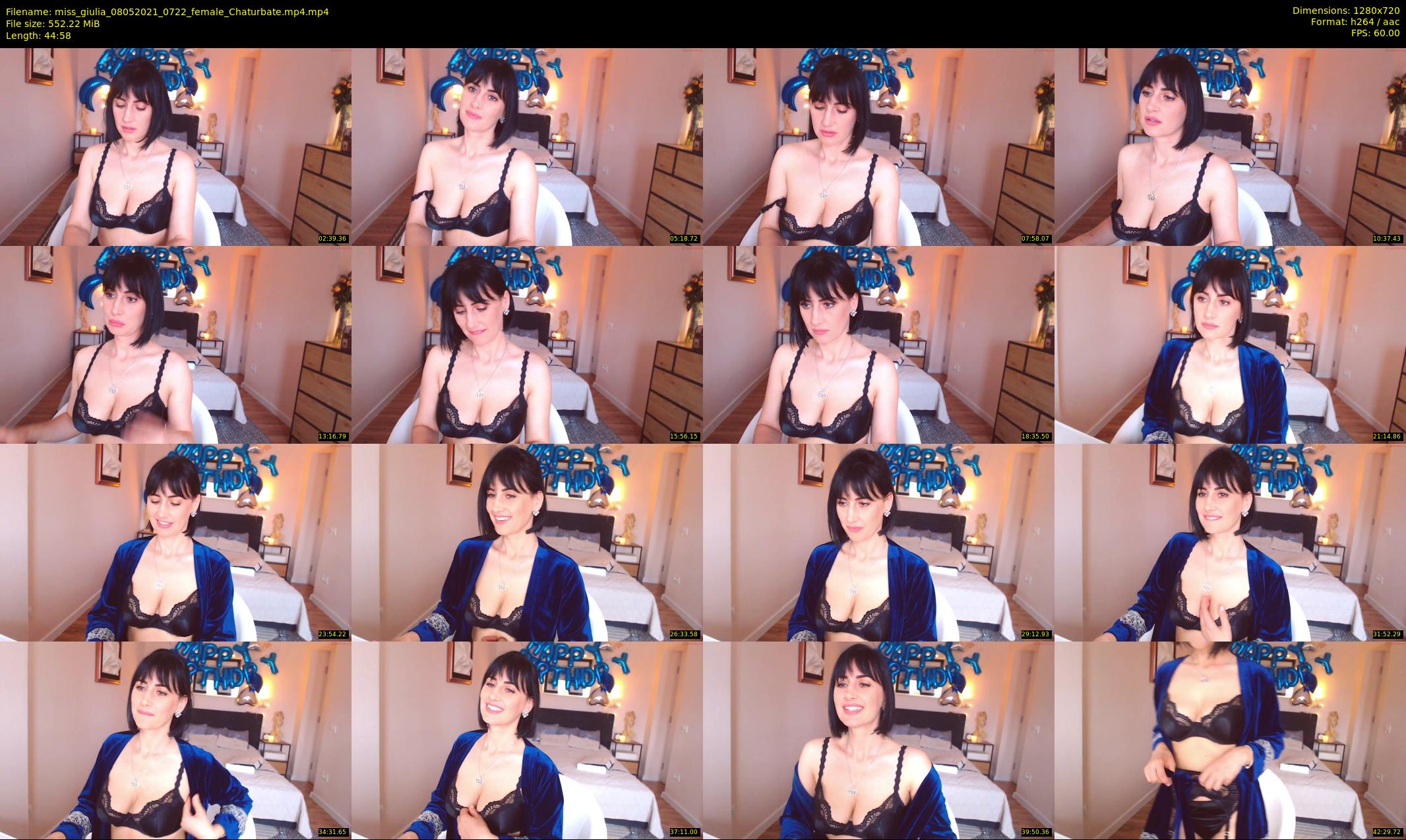 miss_giulia — 45 minute Chaturbate female cam show recording, 720p, May 8, 2021