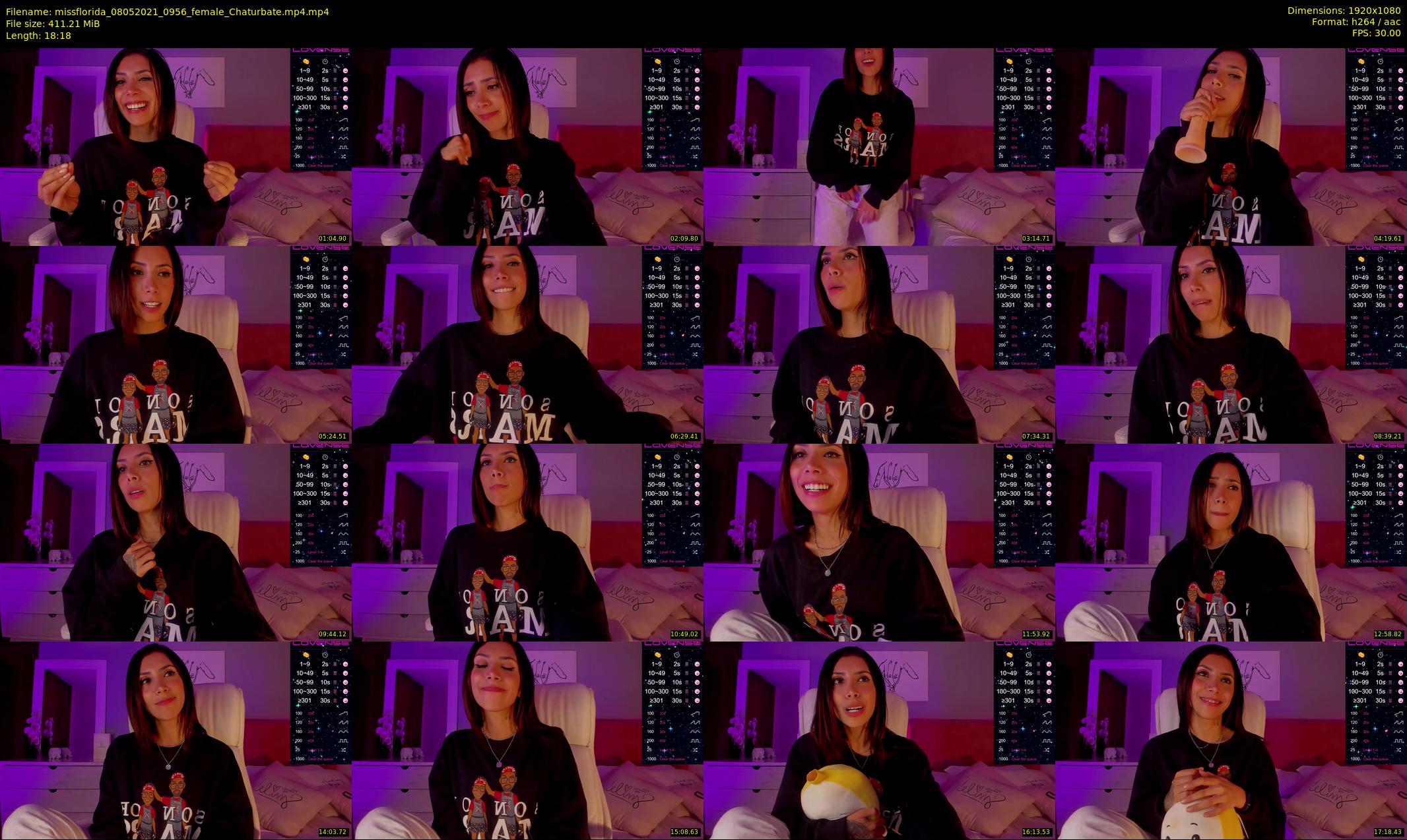 missflorida — 19 minute Chaturbate female cam show recording, 1080p, May 8, 2021