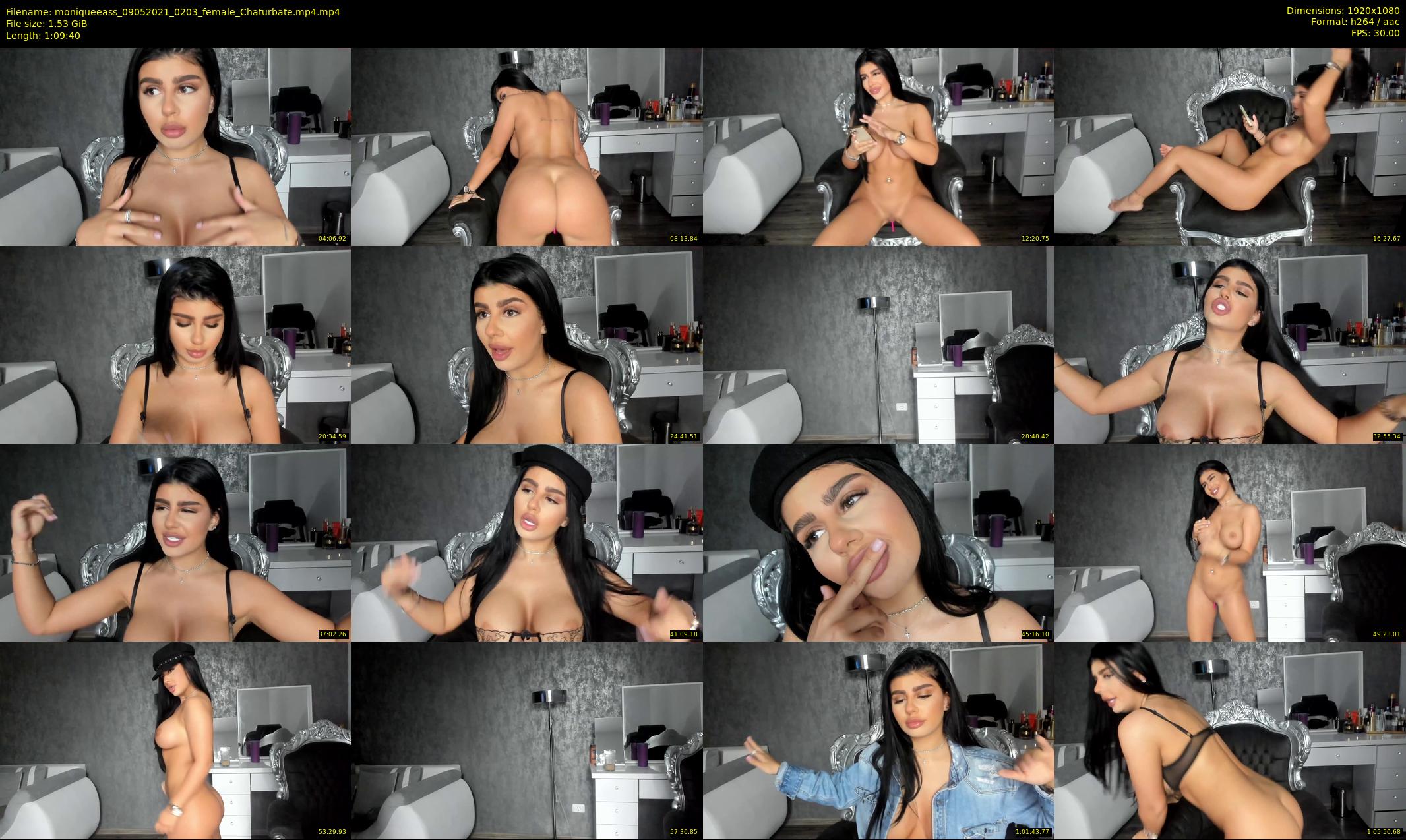 moniqueeass — 70 minute Chaturbate female cam show recording, 1080p, May 9, 2021