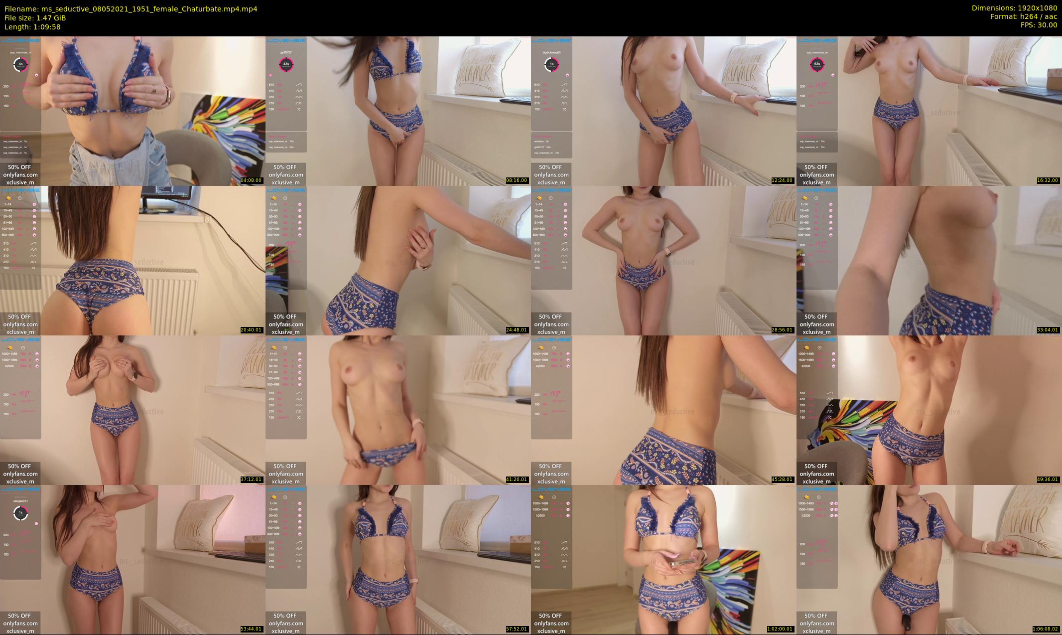 ms_seductive — 70 minute Chaturbate female cam show recording, 1080p, May 8, 2021