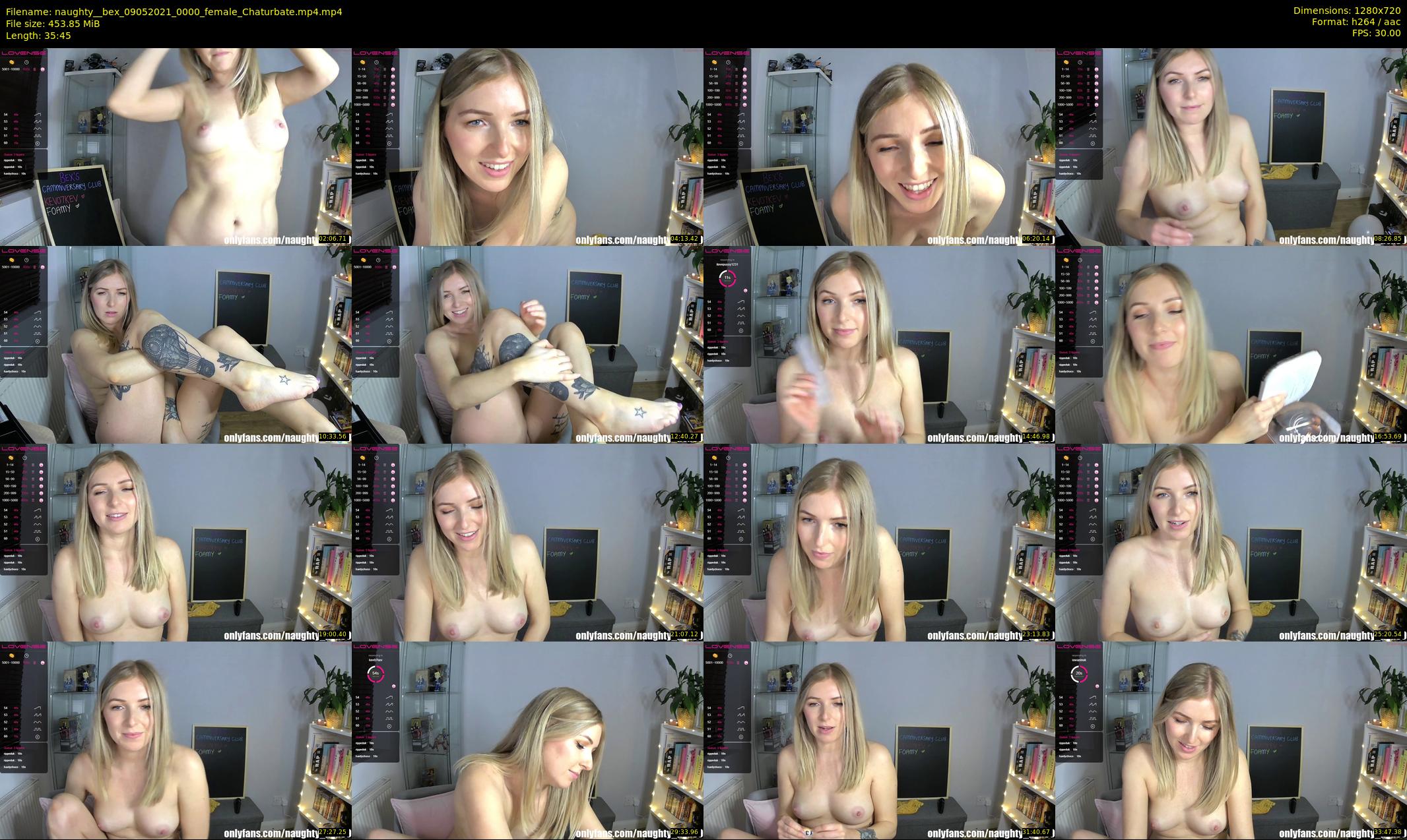 naughty__bex — 36 minute Chaturbate female cam show recording, 720p, May 9, 2021