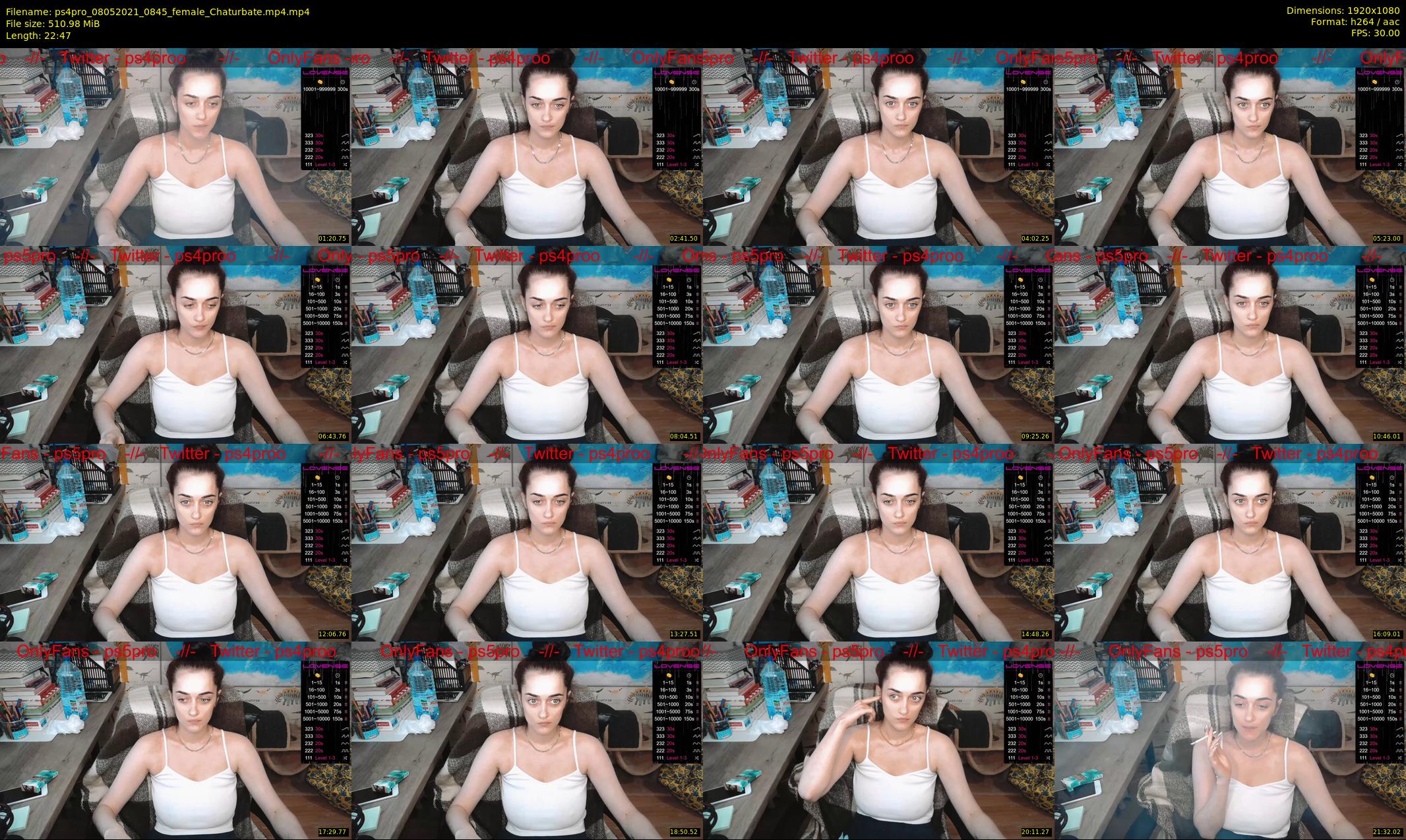 ps4pro — 23 minute Chaturbate female cam show recording, 1080p, May 8, 2021