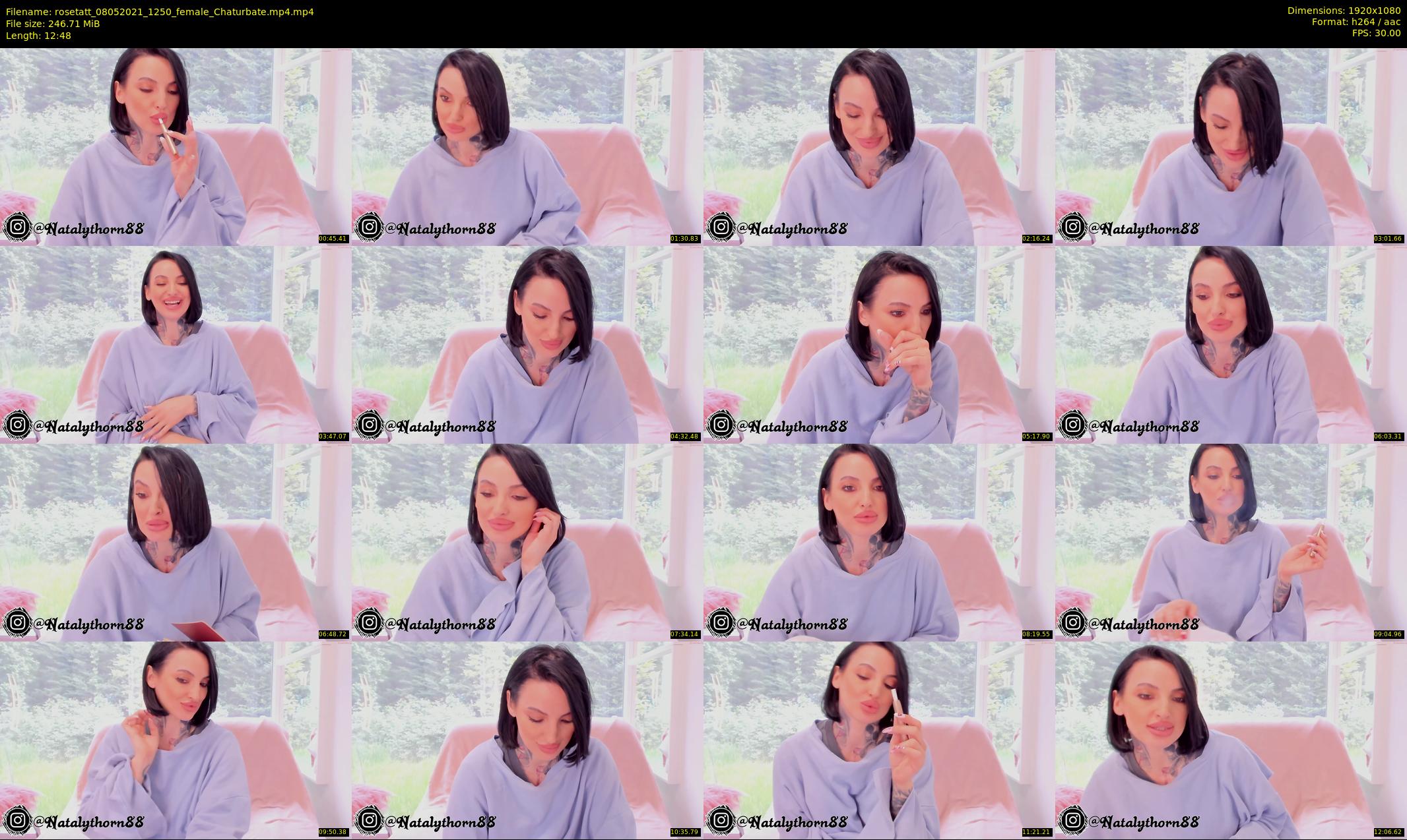 rosetatt — 13 minute Chaturbate female cam show recording, 1080p, May 8, 2021