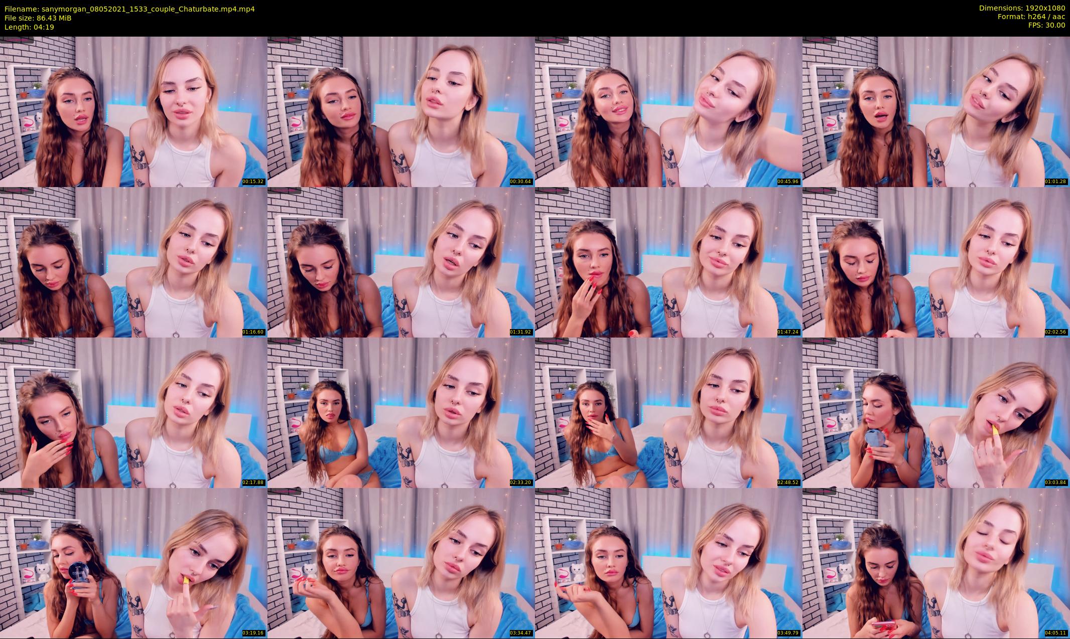 sanymorgan — 5 minute Chaturbate couple cam show recording, 1080p, May 8, 2021