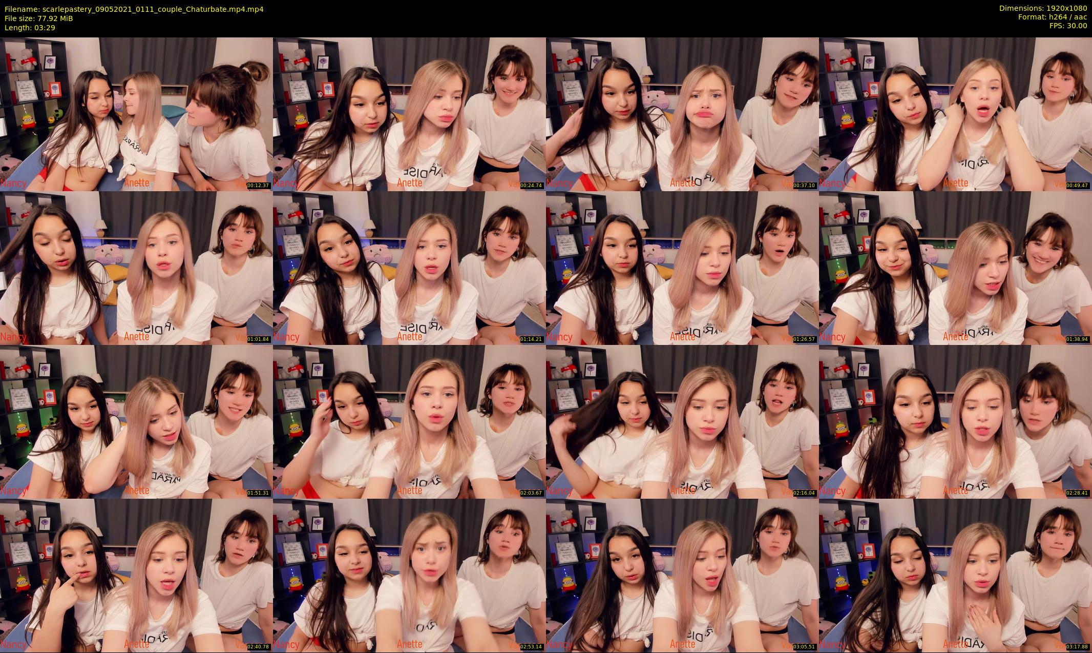 scarlepastery — 4 minute Chaturbate couple cam show recording, 1080p, May 9, 2021
