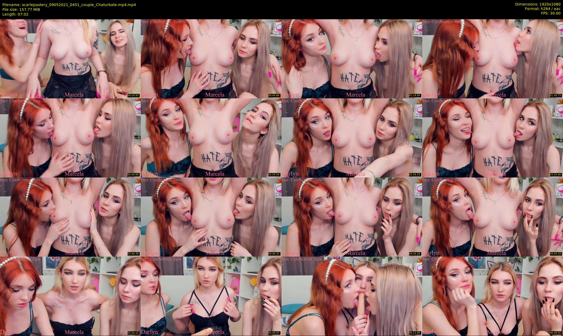 scarlepastery — 8 minute Chaturbate couple cam show recording, 1080p, May 9, 2021