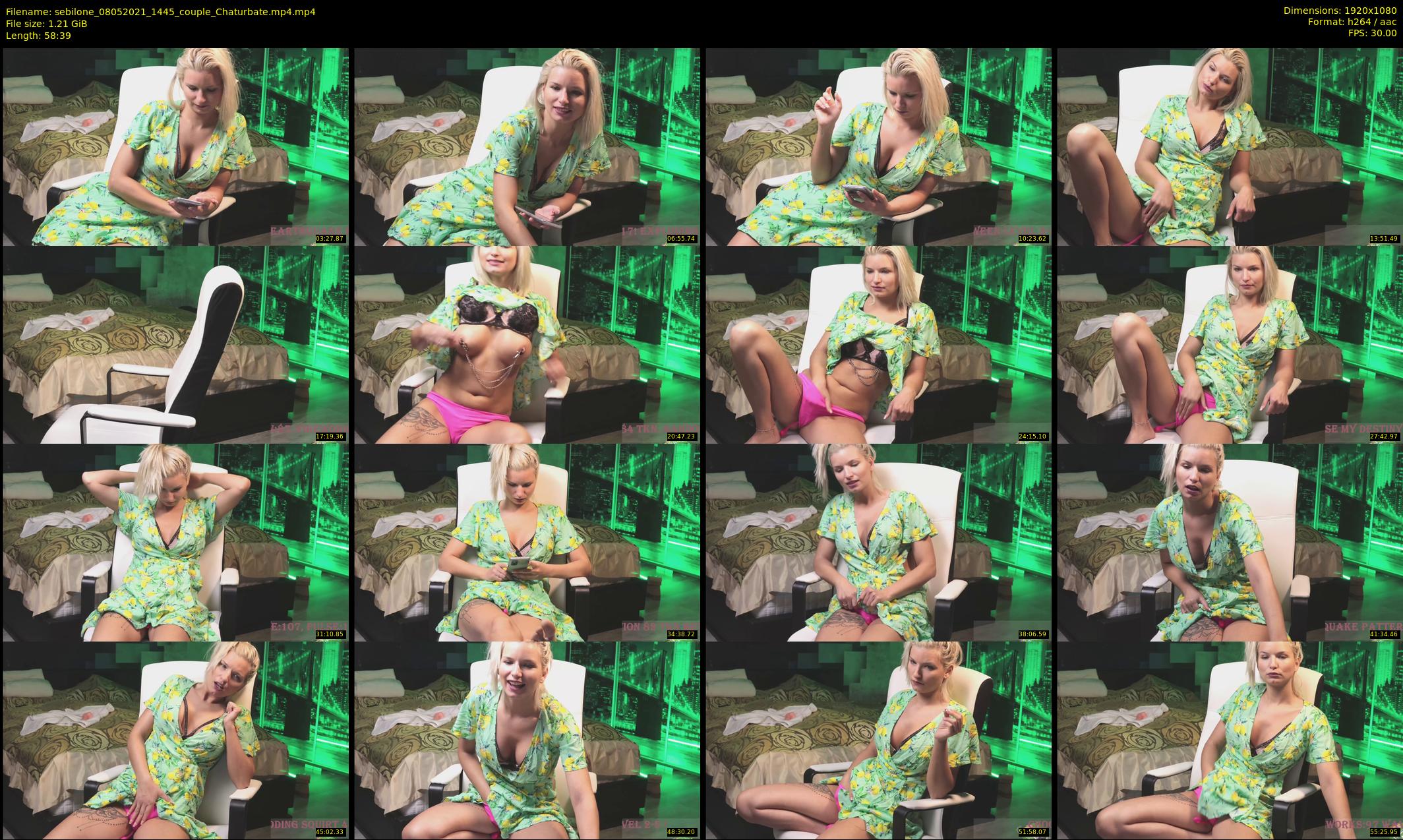 sebilone — 59 minute Chaturbate couple cam show recording, 1080p, May 8, 2021