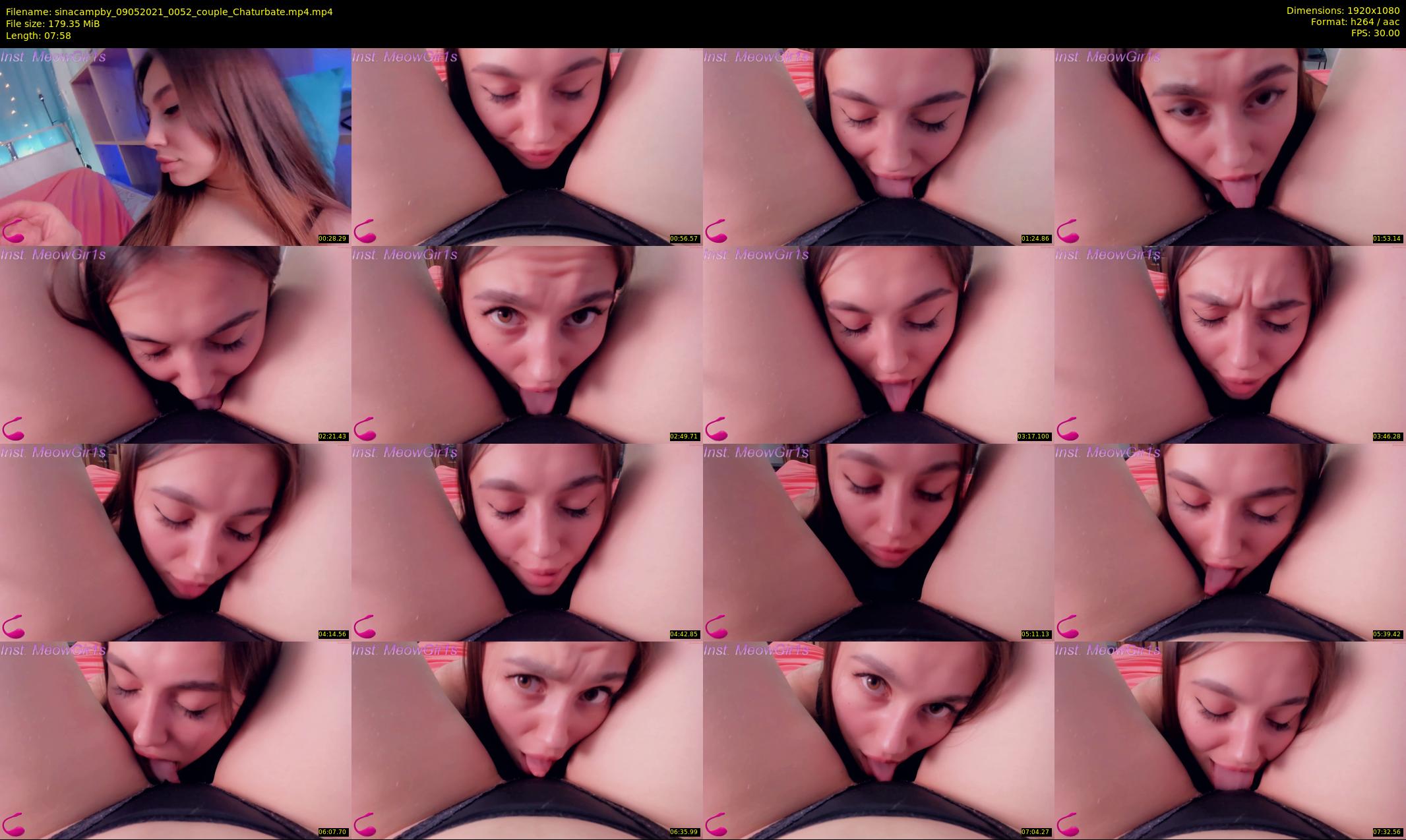 sinacampby — 8 minute Chaturbate couple cam show recording, 1080p, May 9, 2021