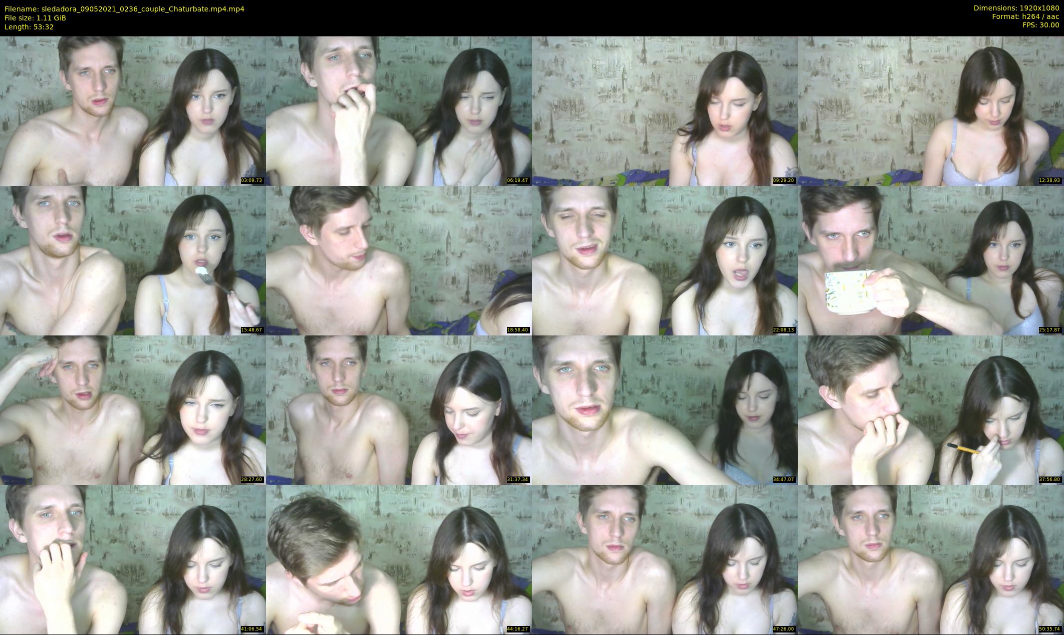 sledadora — 54 minute Chaturbate couple cam show recording, 1080p, May 9, 2021