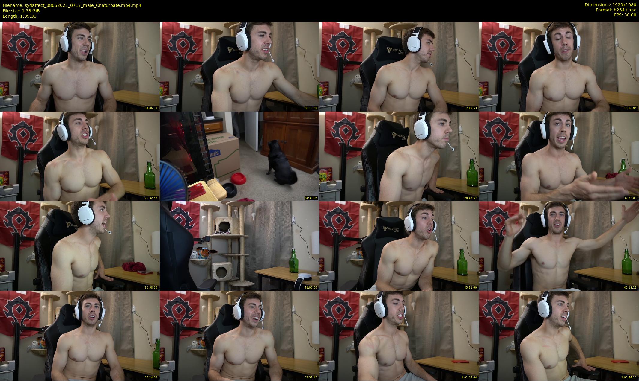 sydaffect — 70 minute Chaturbate male cam show recording, 1080p, May 8, 2021