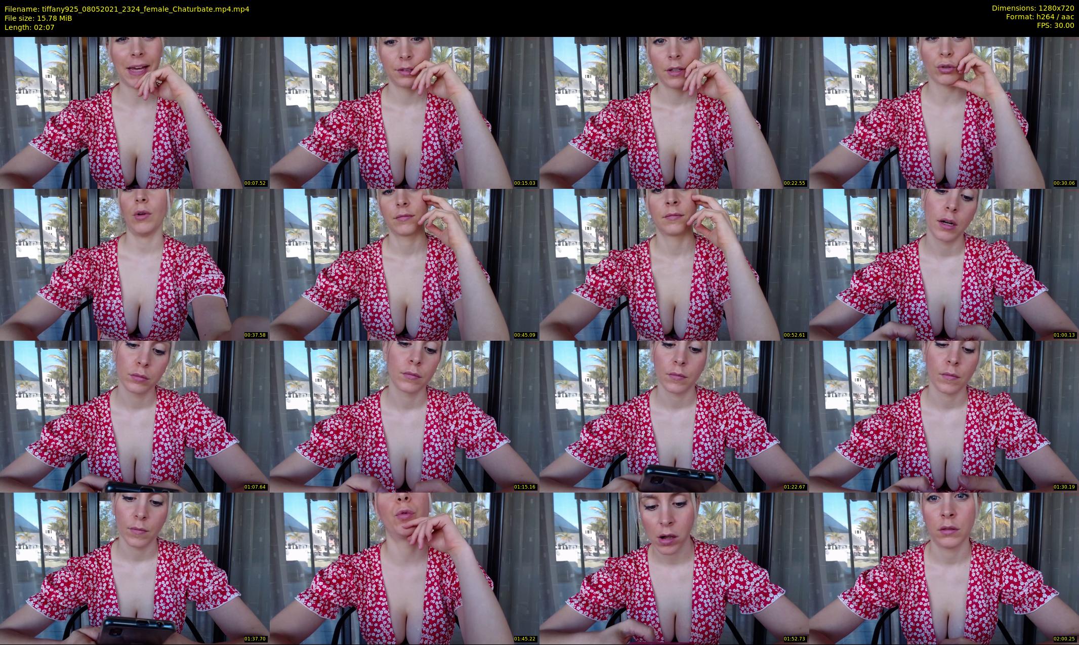 tiffany925 — 3 minute Chaturbate female cam show recording, 720p, May 8, 2021