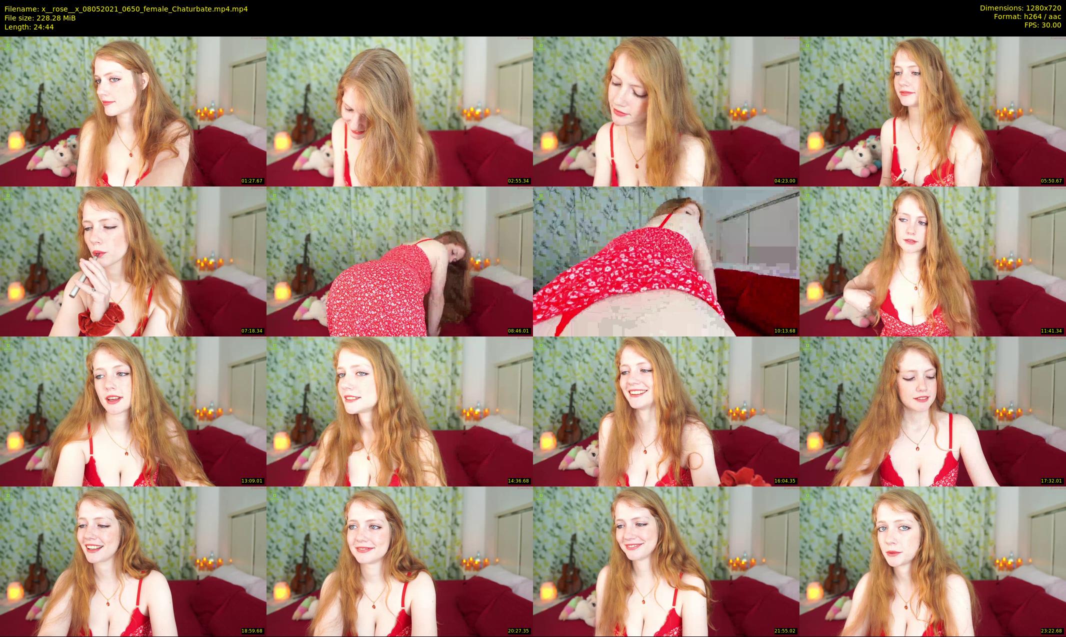 x__rose__x — 25 minute Chaturbate female cam show recording, 720p, May 8, 2021