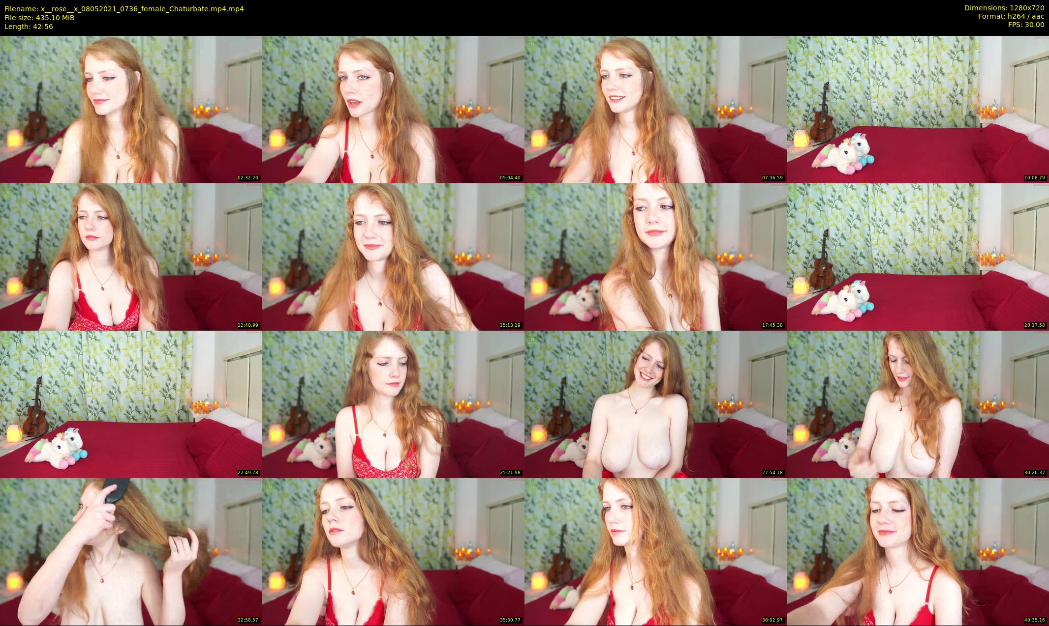 x__rose__x — 43 minute Chaturbate female cam show recording, 720p, May 8, 2021