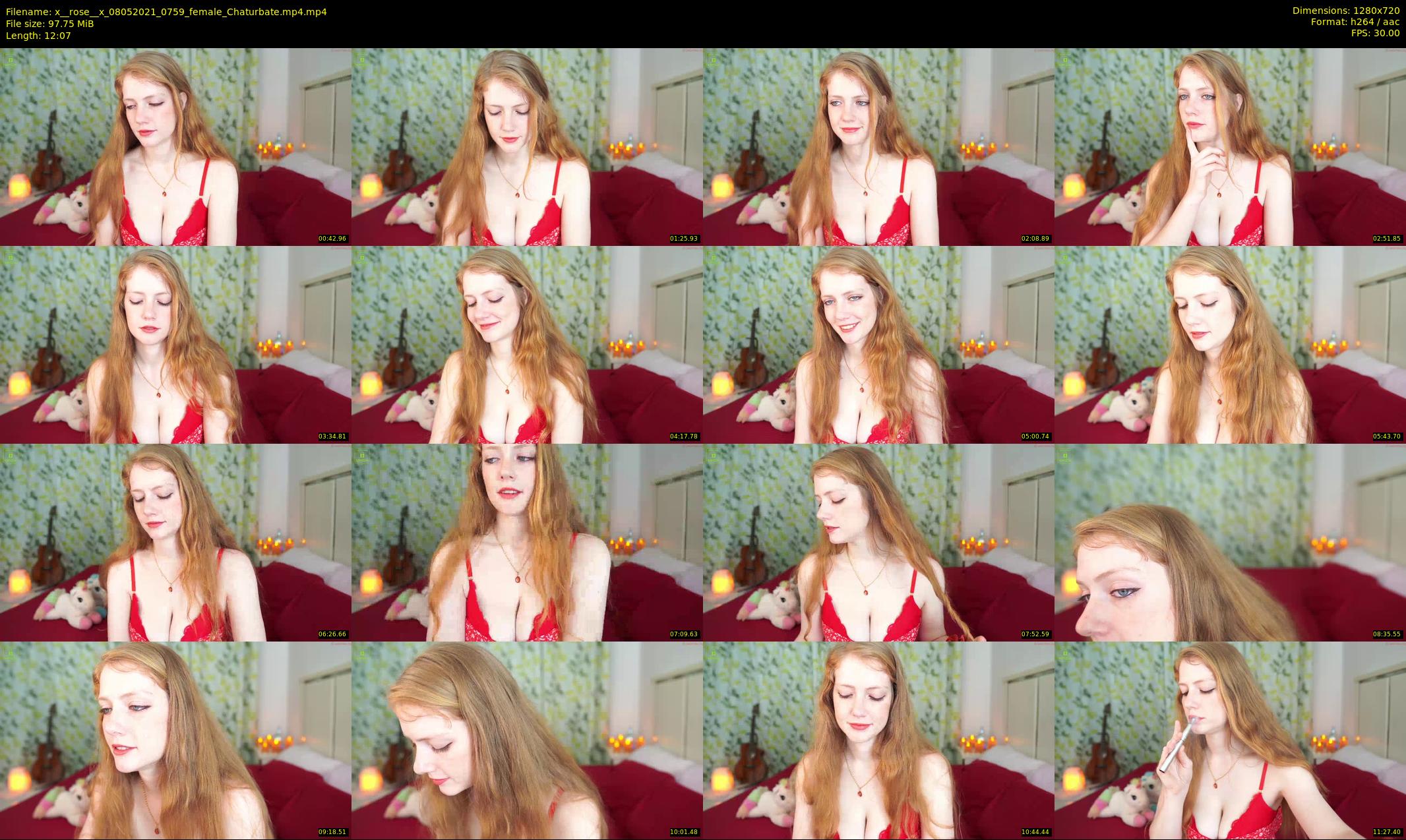 x__rose__x — 13 minute Chaturbate female cam show recording, 720p, May 8, 2021