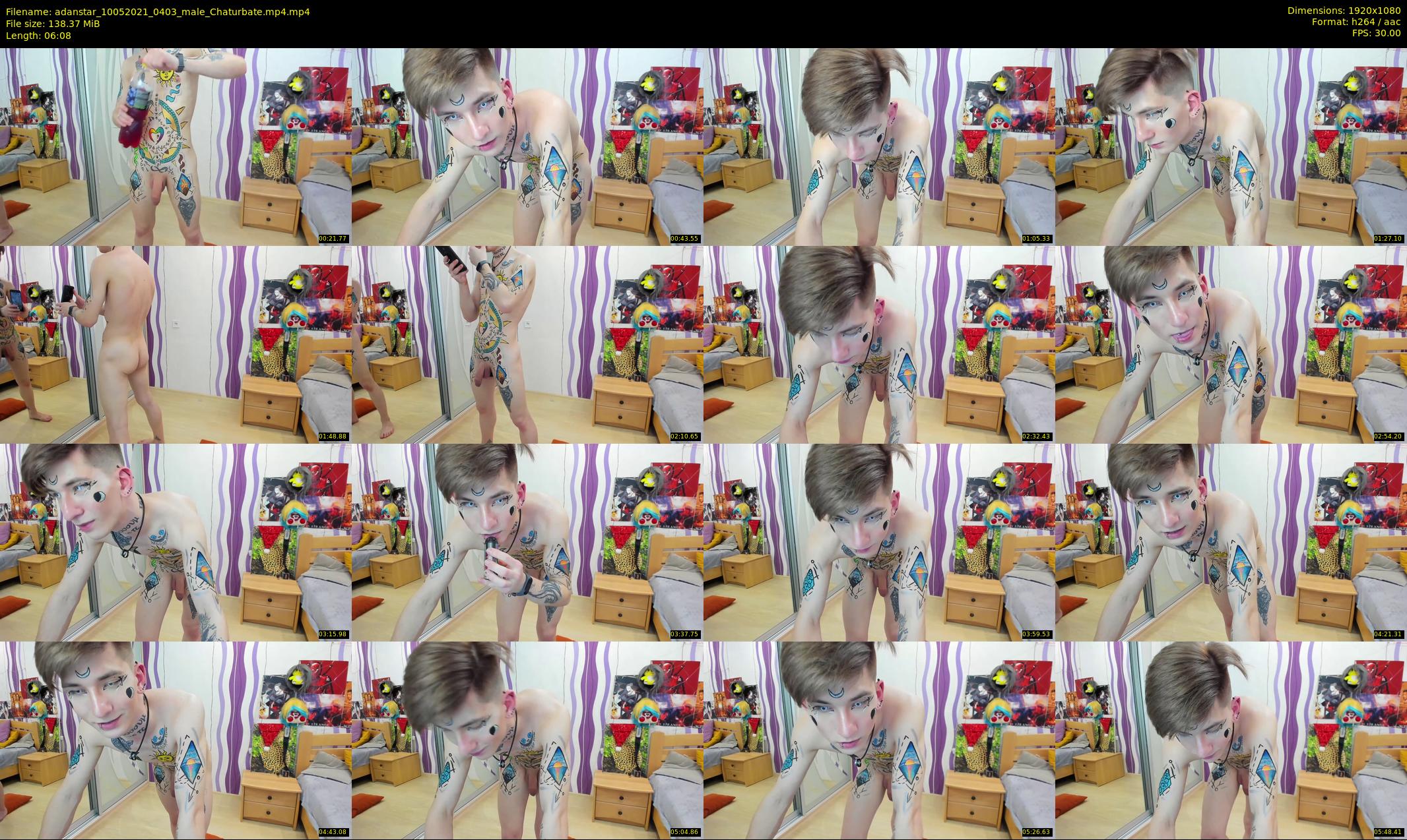 adanstar — 7 minute Chaturbate male cam show recording, 1080p, May 10, 2021
