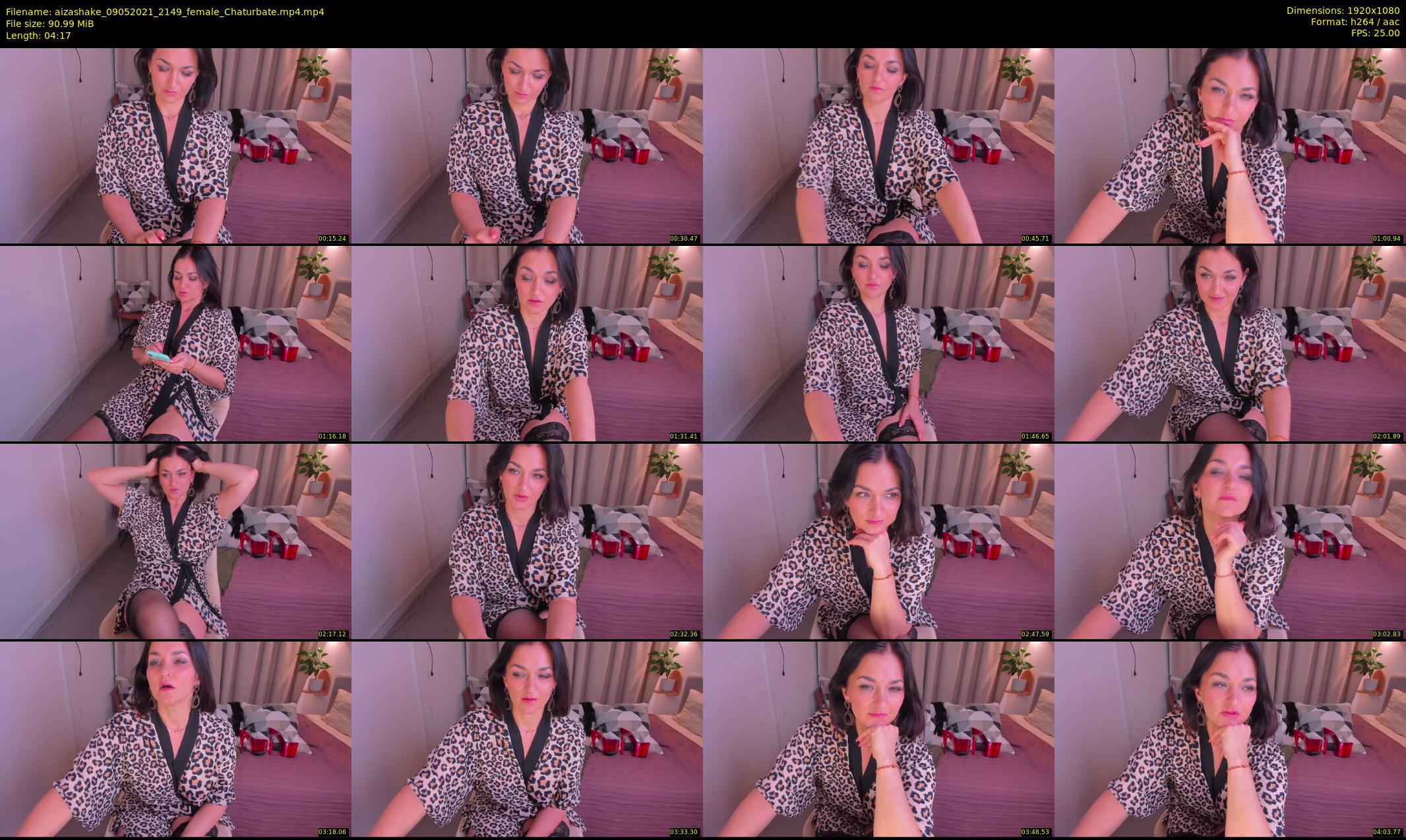 aizashake — 5 minute Chaturbate female cam show recording, 1080p, May 9, 2021