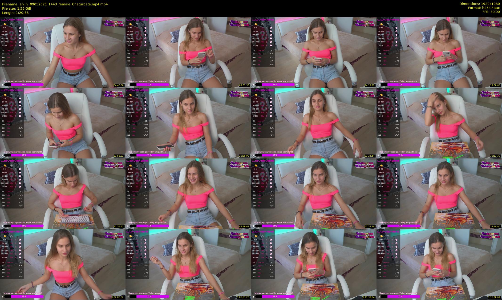 an_iv — 81 minute Chaturbate female cam show recording, 1080p, May 9, 2021
