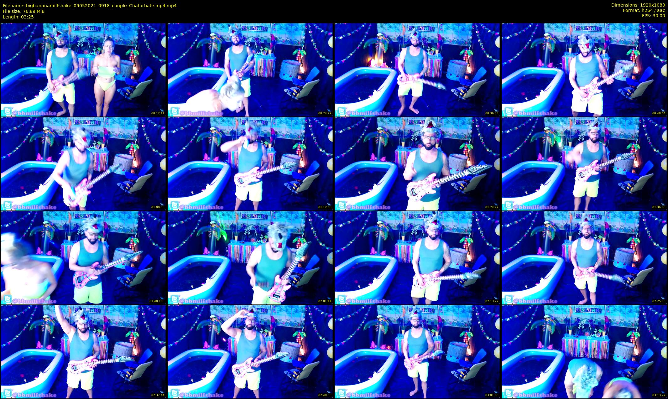 bigbananamilfshake — 4 minute Chaturbate couple cam show recording, 1080p, May 9, 2021