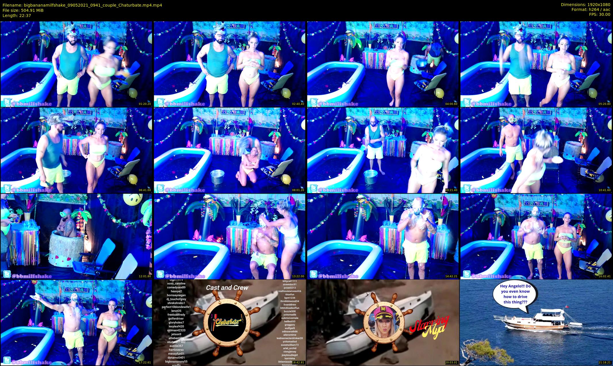 bigbananamilfshake — 23 minute Chaturbate couple cam show recording, 1080p, May 9, 2021