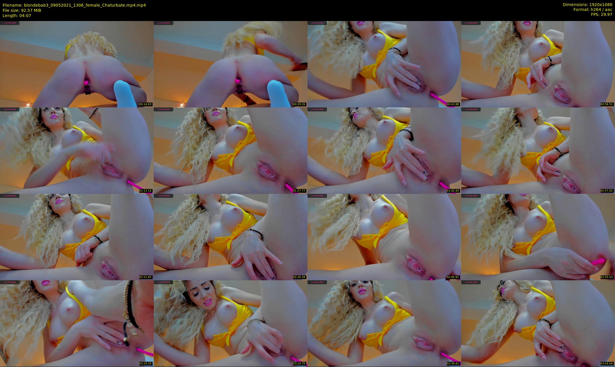 blondebab3 — 5 minute Chaturbate female cam show recording, 1080p, May 9, 2021