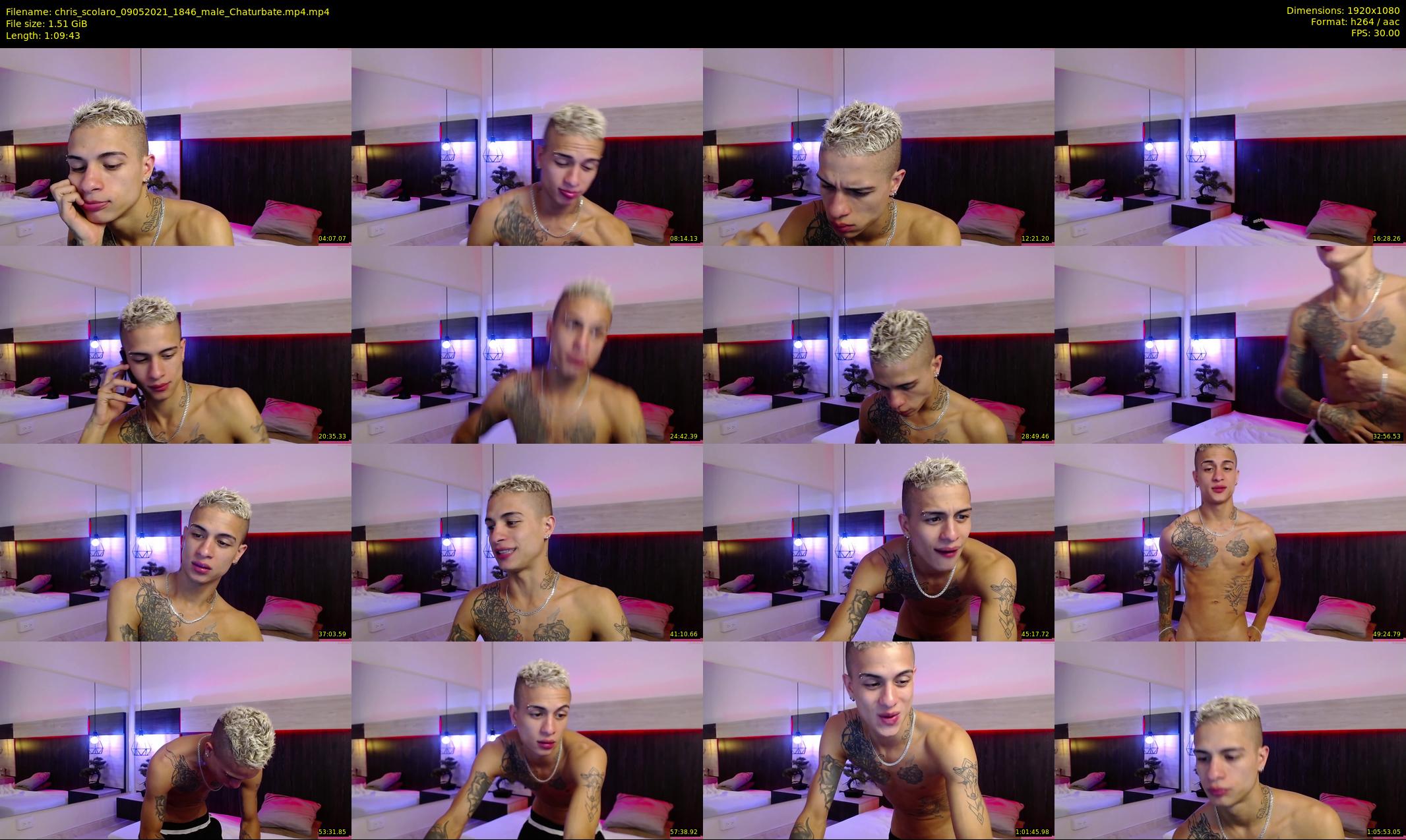 chris_scolaro — 70 minute Chaturbate male cam show recording, 1080p, May 9, 2021
