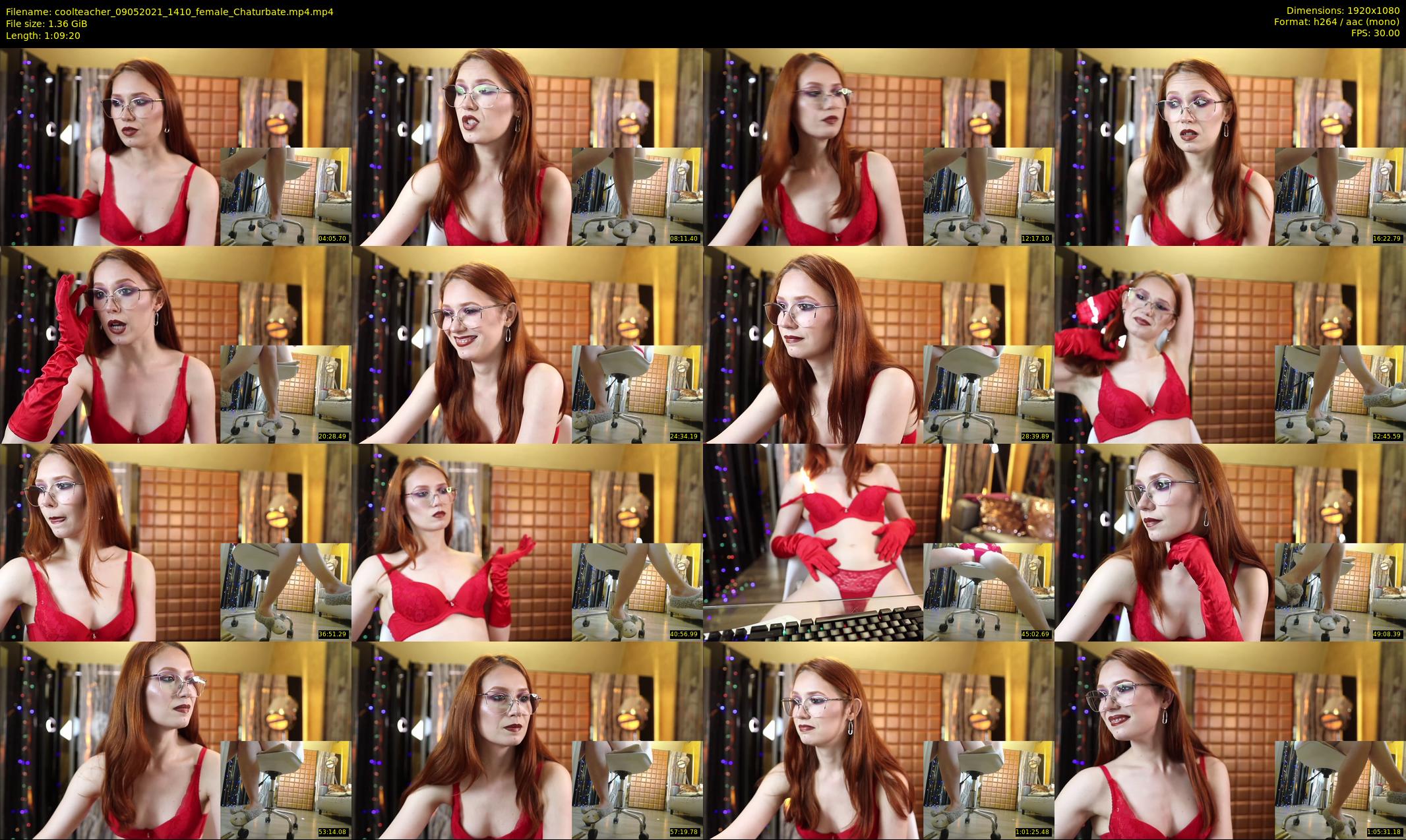 coolteacher — 70 minute Chaturbate female cam show recording, 1080p, May 9, 2021
