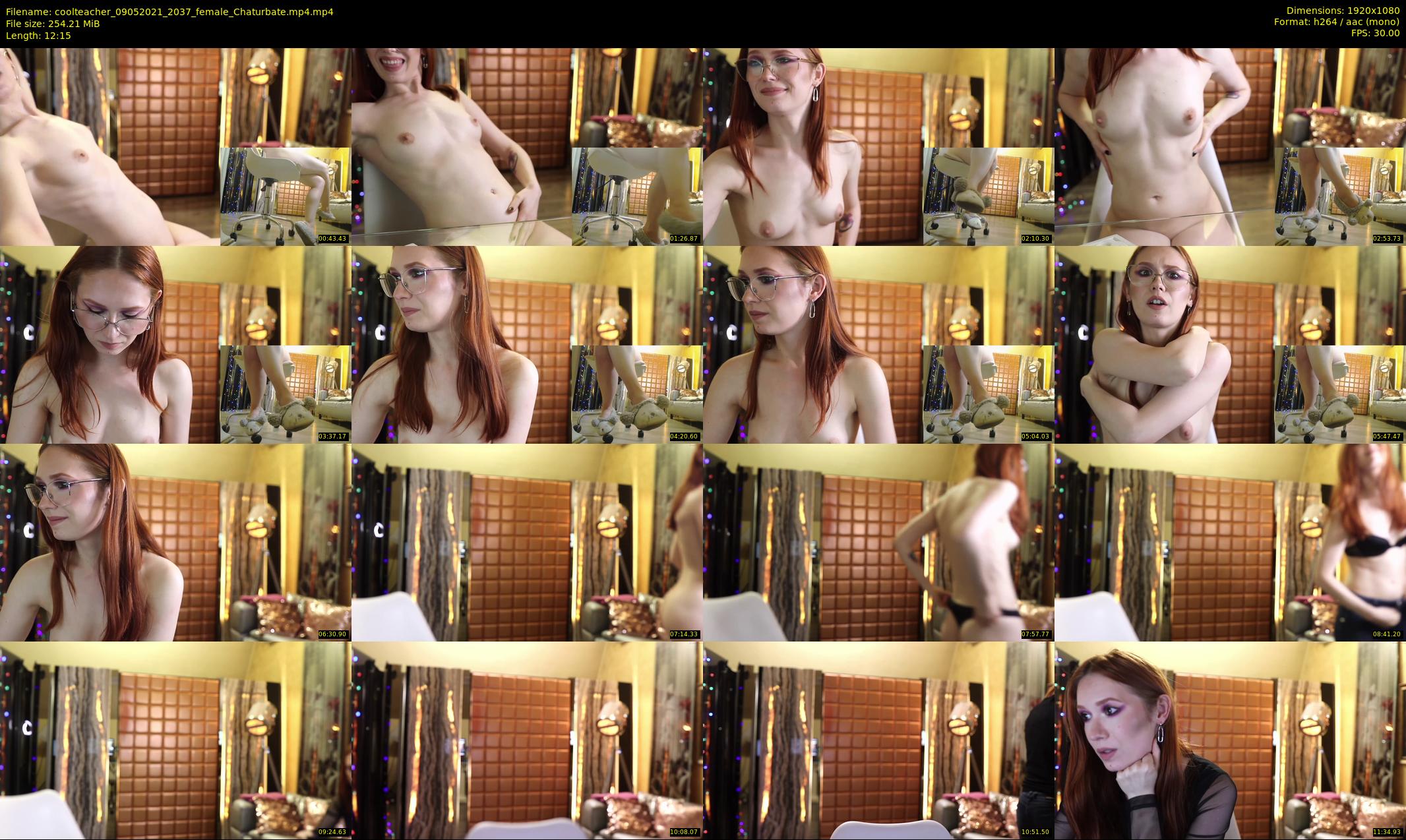 coolteacher — 13 minute Chaturbate female cam show recording, 1080p, May 9, 2021