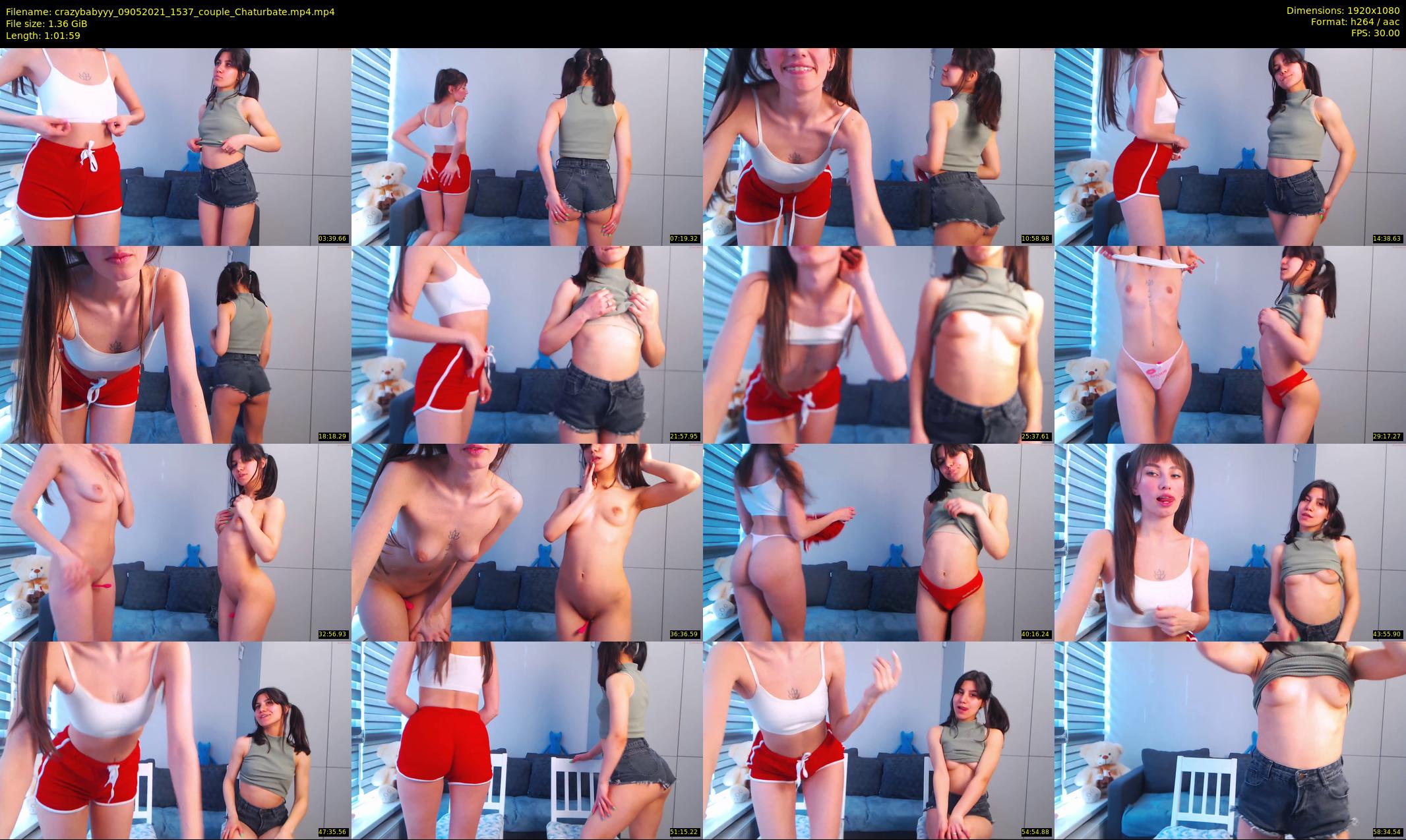crazybabyyy — 62 minute Chaturbate couple cam show recording, 1080p, May 9, 2021