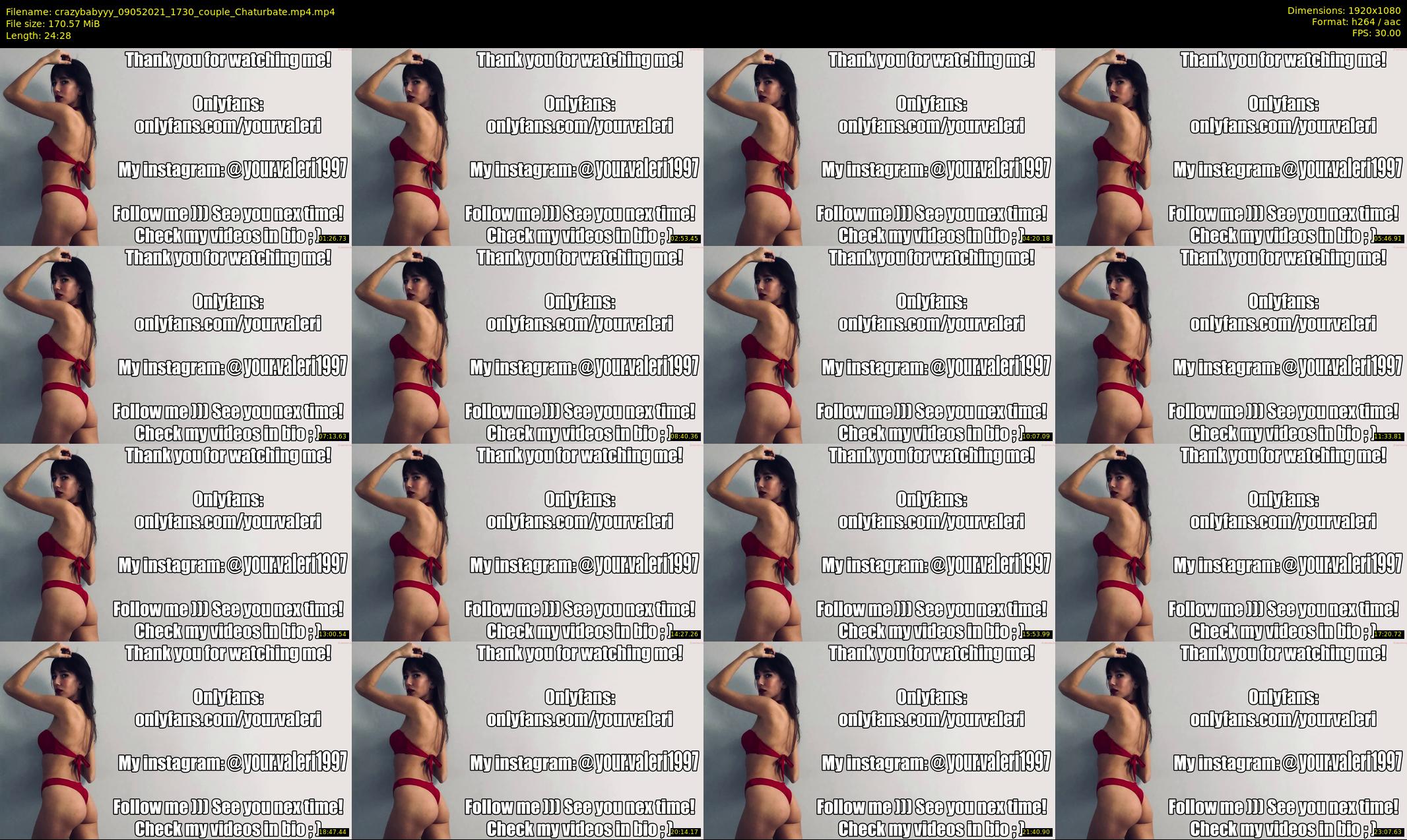 crazybabyyy — 25 minute Chaturbate couple cam show recording, 1080p, May 9, 2021
