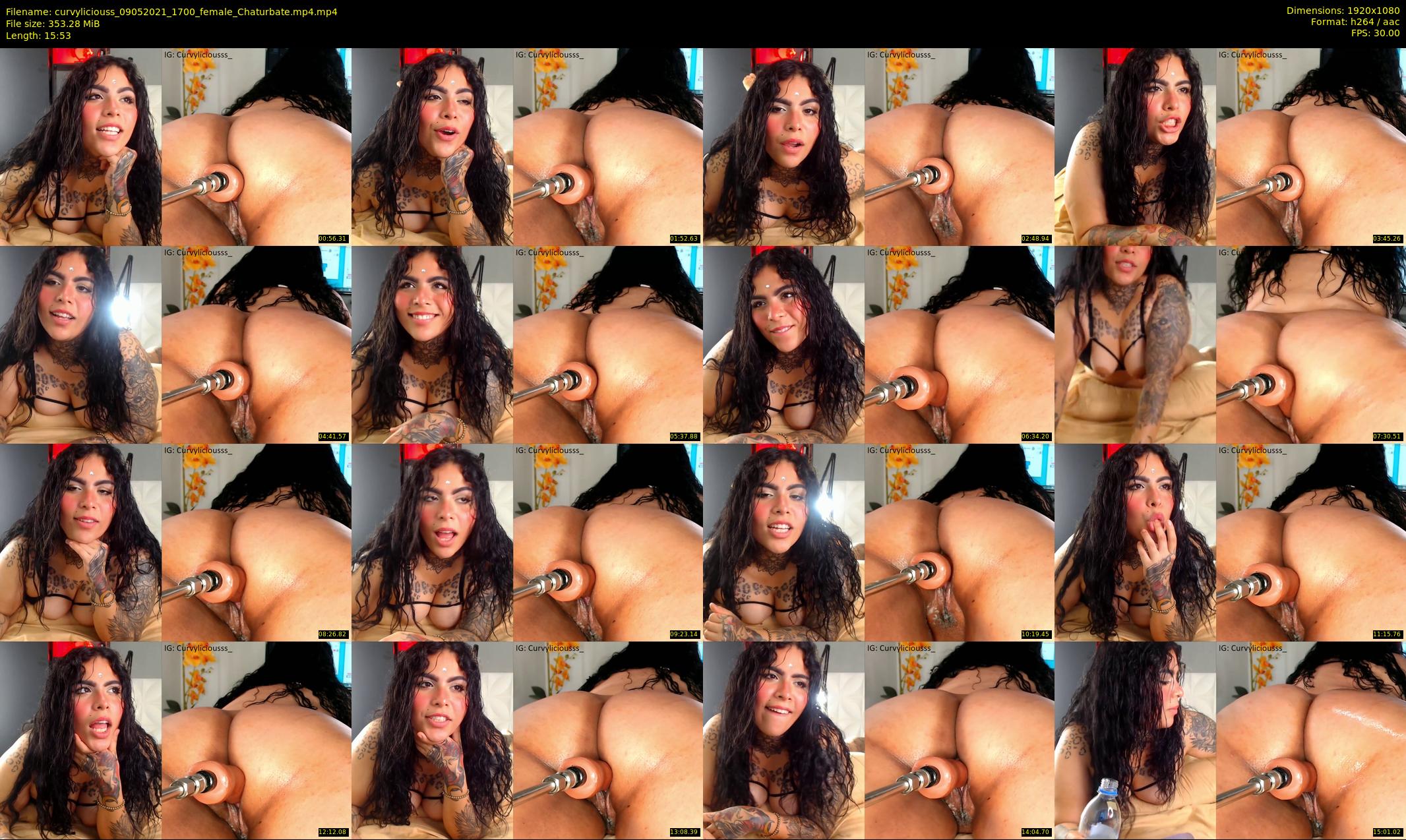 curvyliciouss — 16 minute Chaturbate female cam show recording, 1080p, May 9, 2021