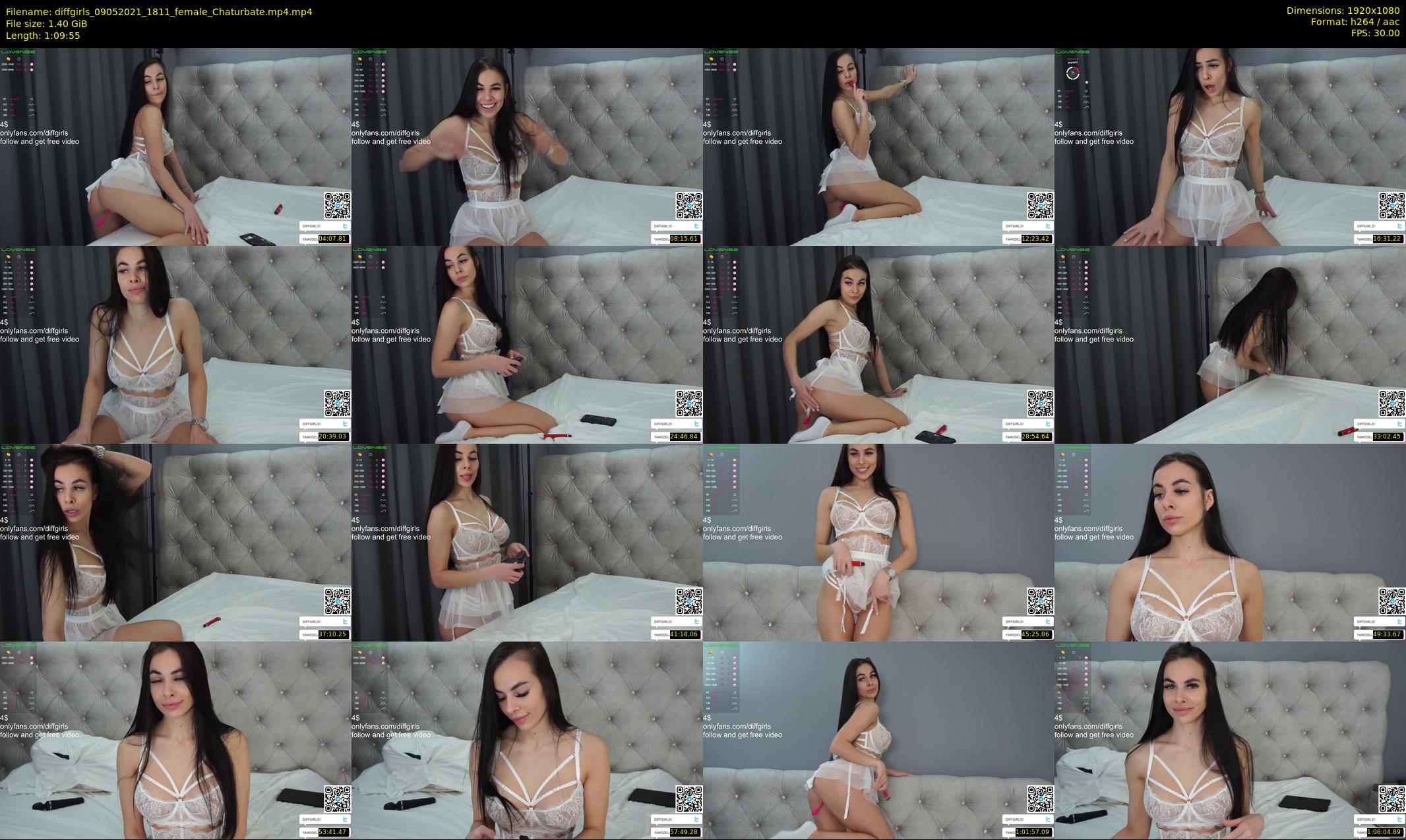 diffgirls — 70 minute Chaturbate female cam show recording, 1080p, May 9, 2021