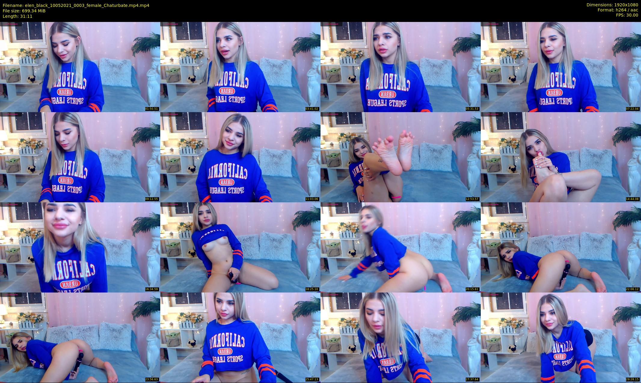 elen_black — 32 minute Chaturbate female cam show recording, 1080p, May 10, 2021