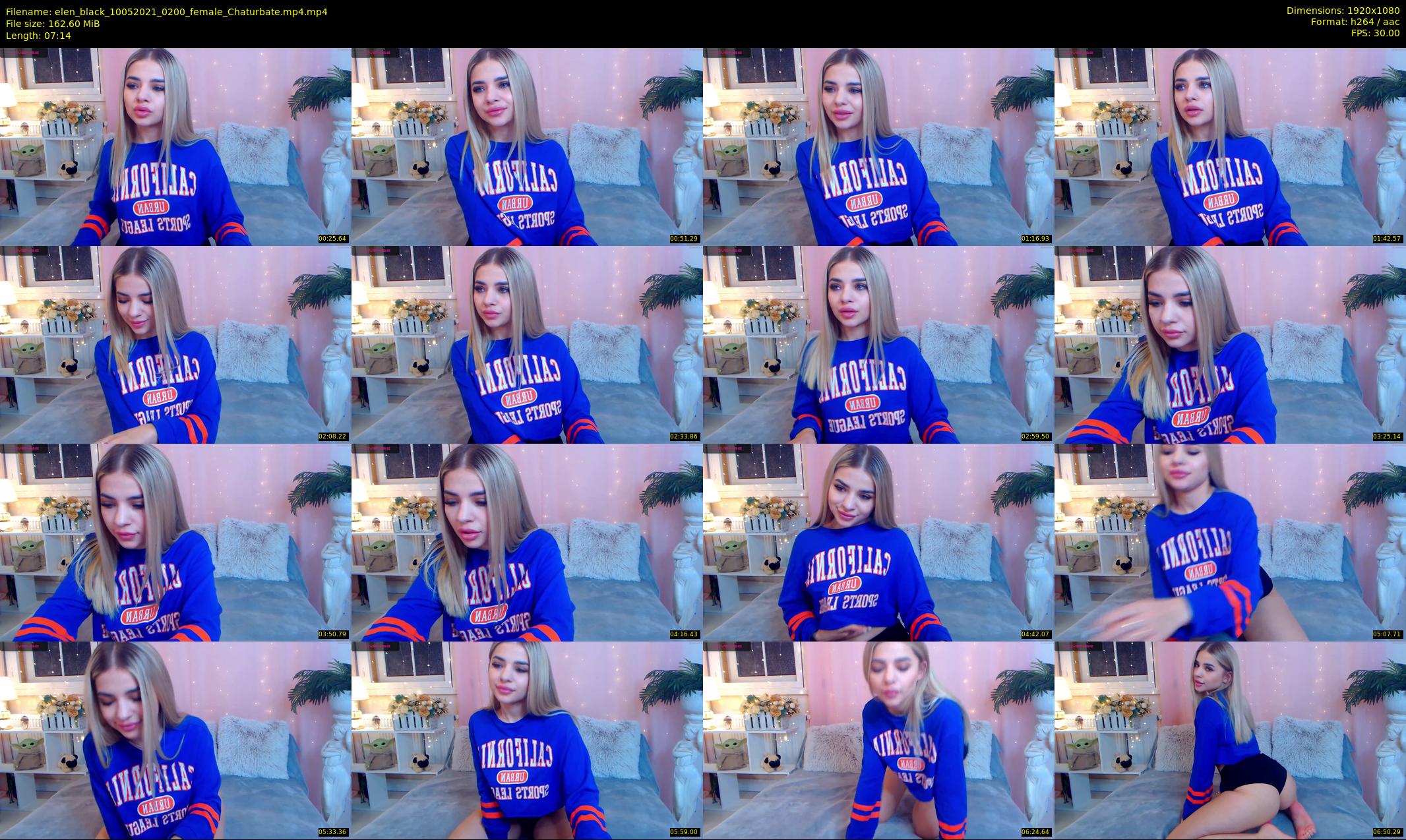 elen_black — 8 minute Chaturbate female cam show recording, 1080p, May 10, 2021