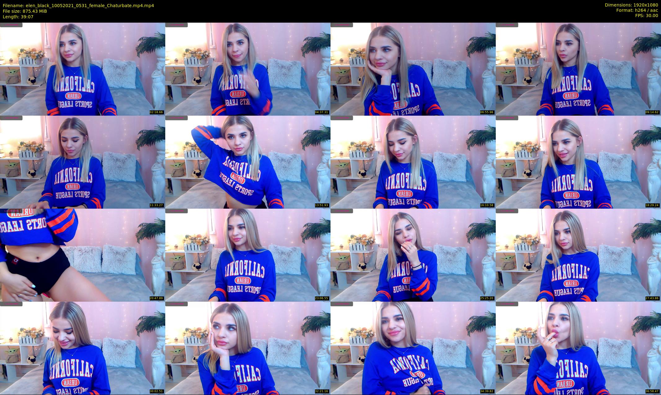 elen_black — 40 minute Chaturbate female cam show recording, 1080p, May 10, 2021