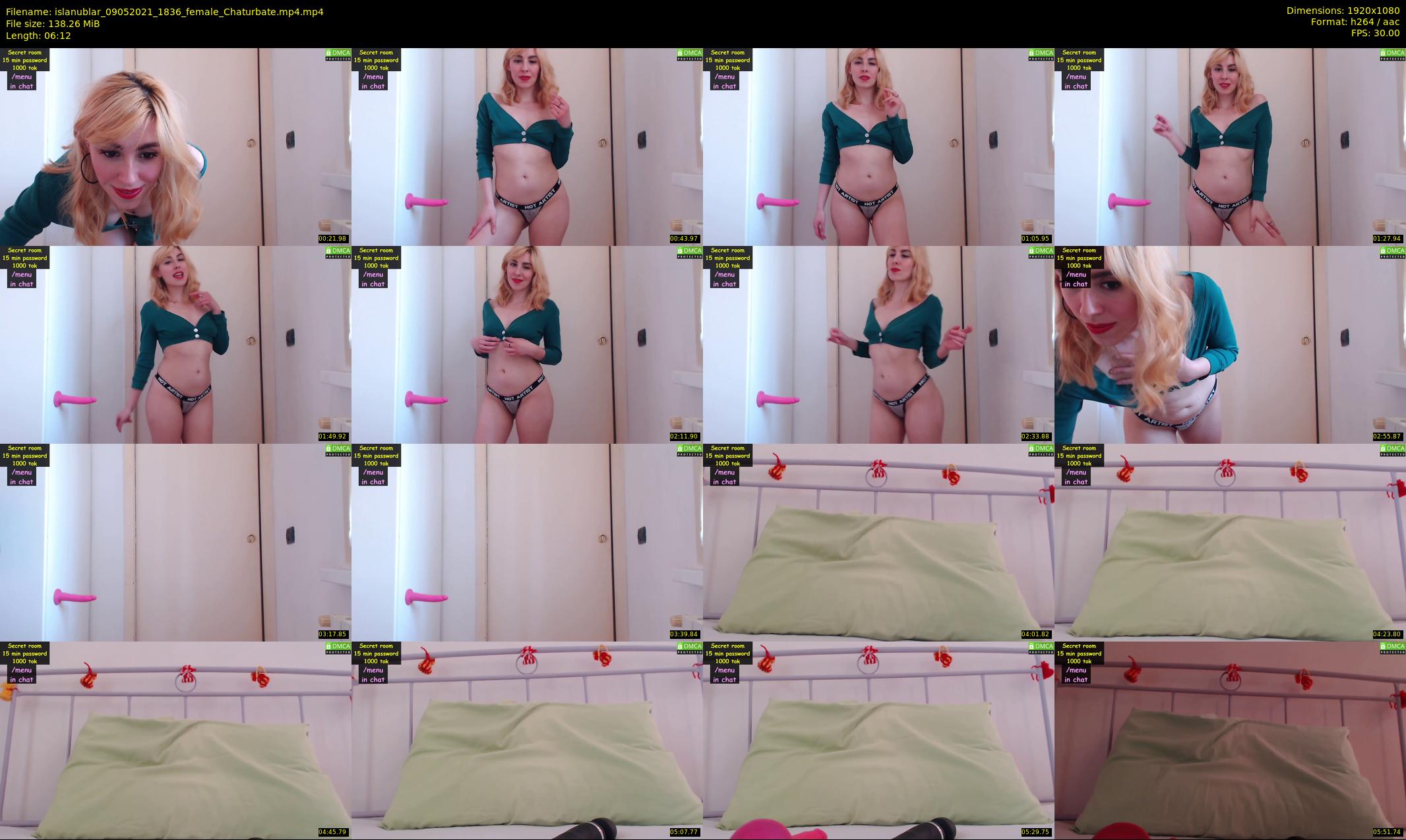 islanublar — 7 minute Chaturbate female cam show recording, 1080p, May 9, 2021
