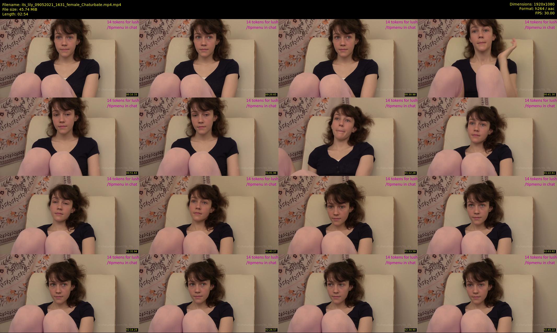 its_lily — 3 minute Chaturbate female cam show recording, 1080p, May 9, 2021
