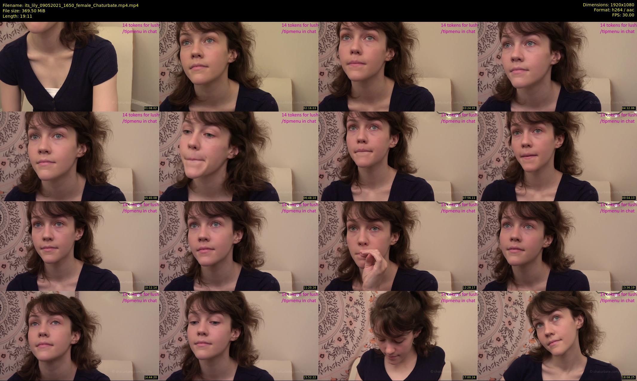 its_lily — 20 minute Chaturbate female cam show recording, 1080p, May 9, 2021