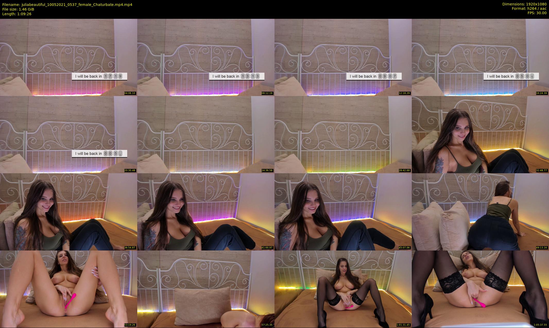 juliabeautiful — 70 minute Chaturbate female cam show recording, 1080p, May 10, 2021